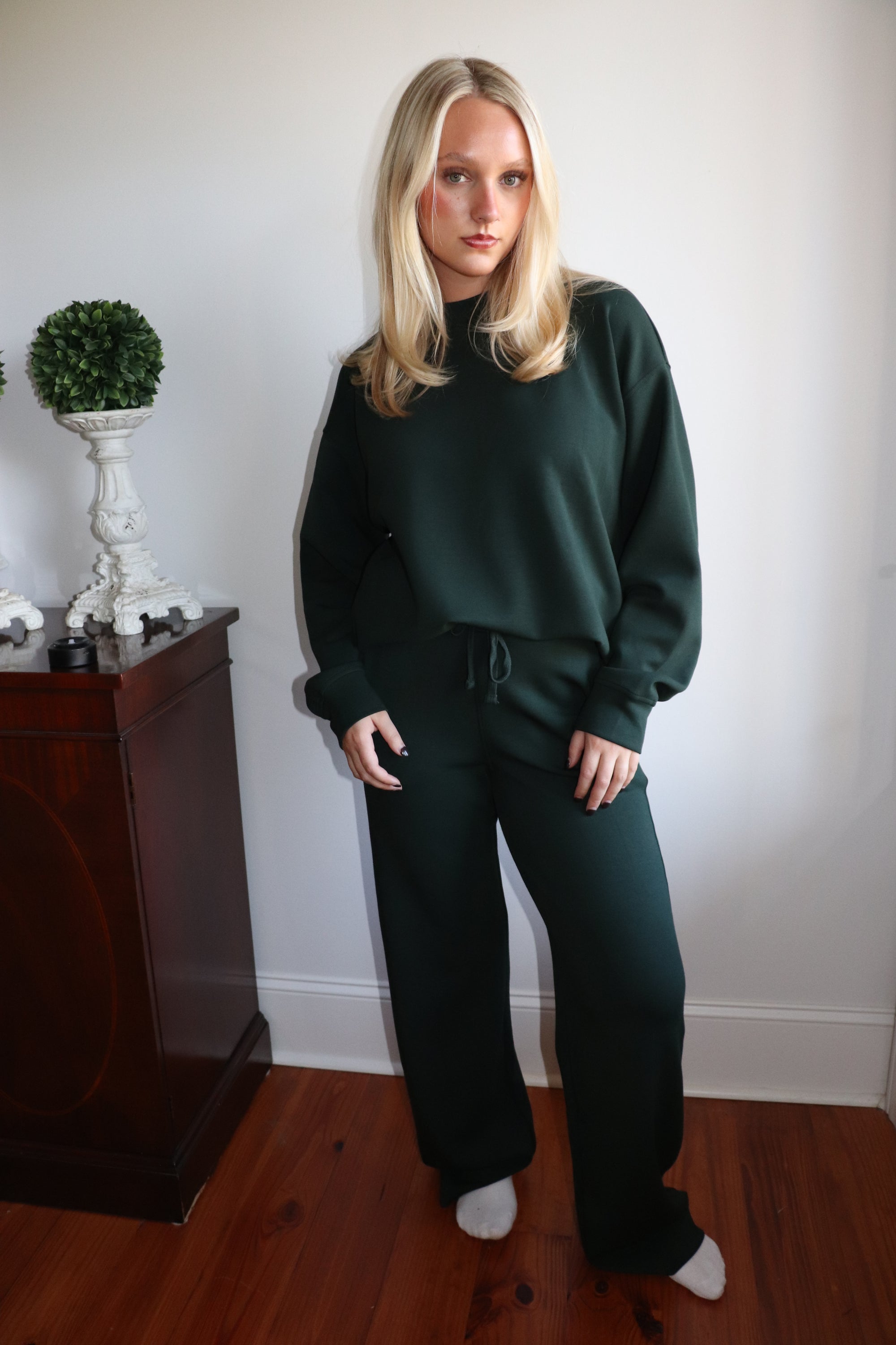 Harlow Mockneck – Regency Green