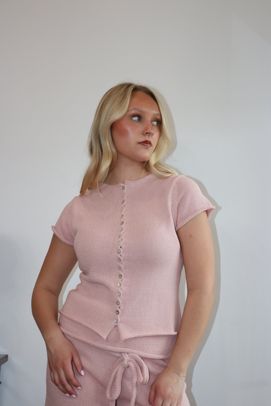 Alana Knit Top - Blush