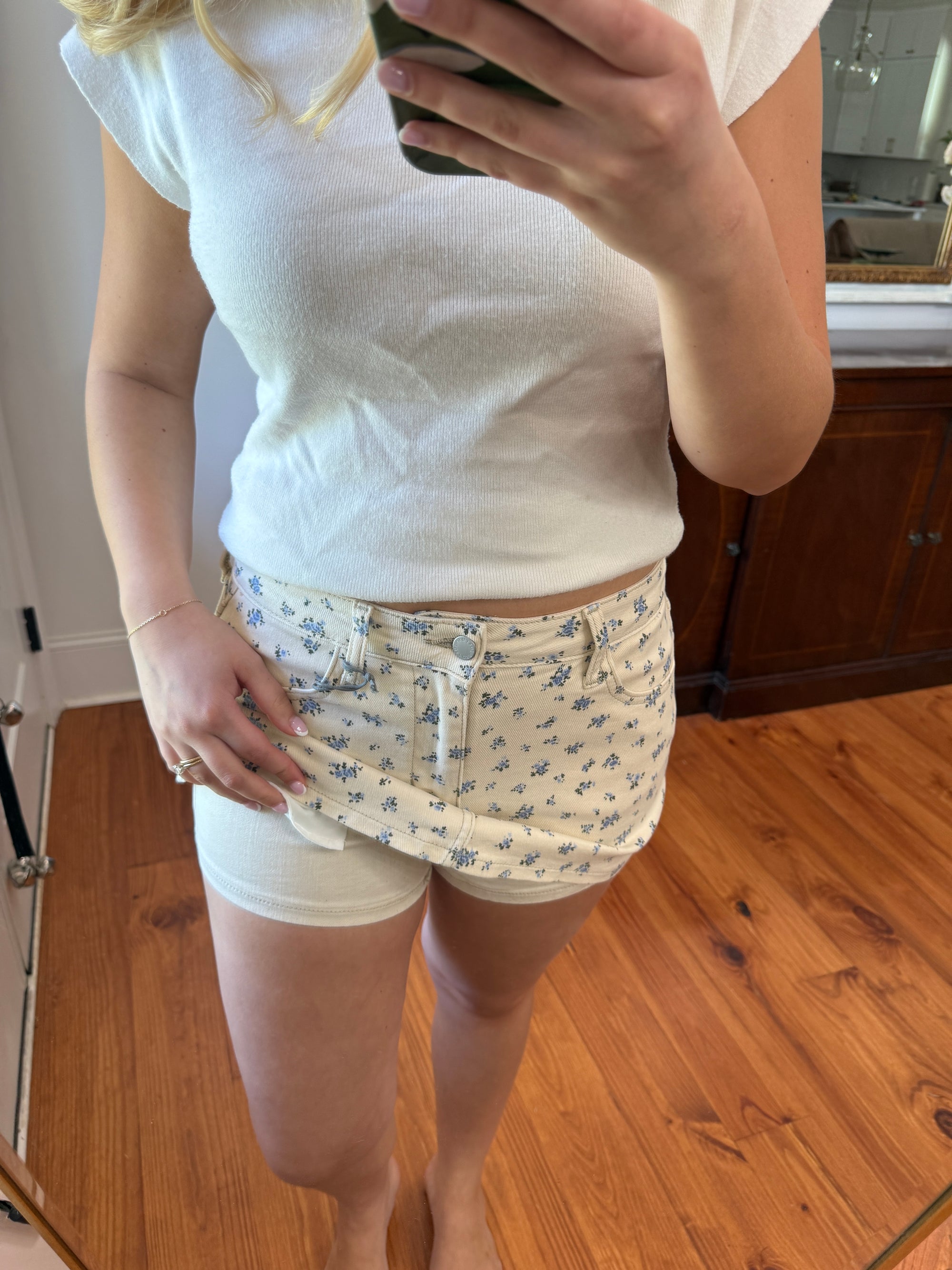 Daisy Denim Mini Skirt