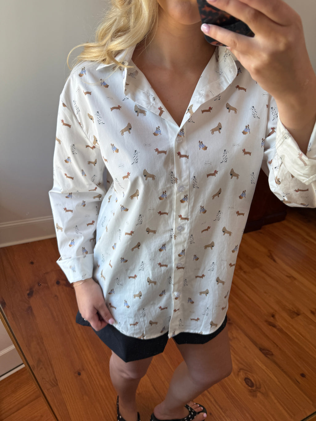 Brigitte Printed Button Down