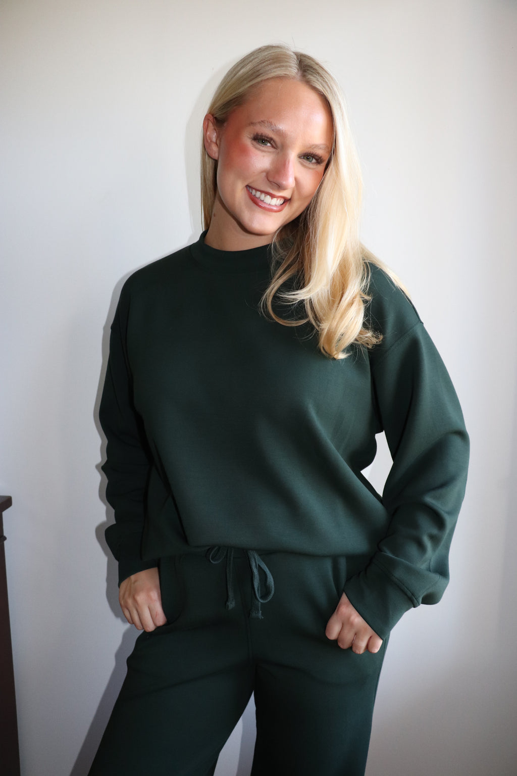 Harlow Mockneck – Regency Green