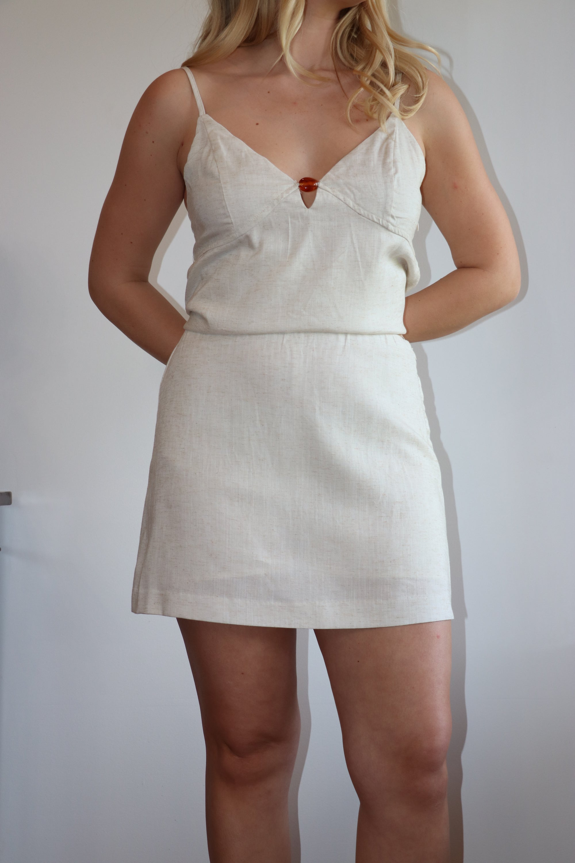 Harper Linen Mini Skirt