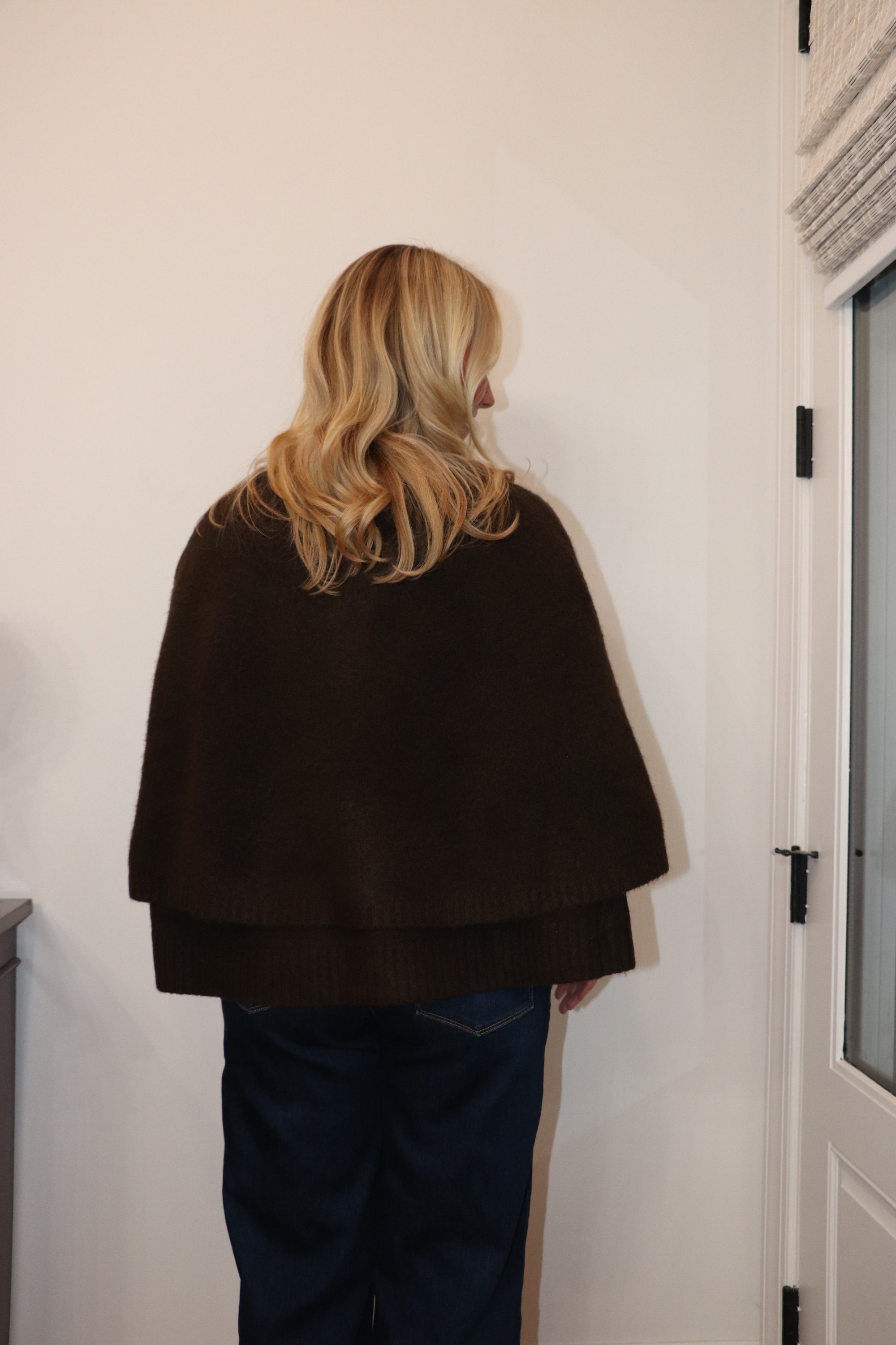 Magnolia Cape Cardigan – Espresso