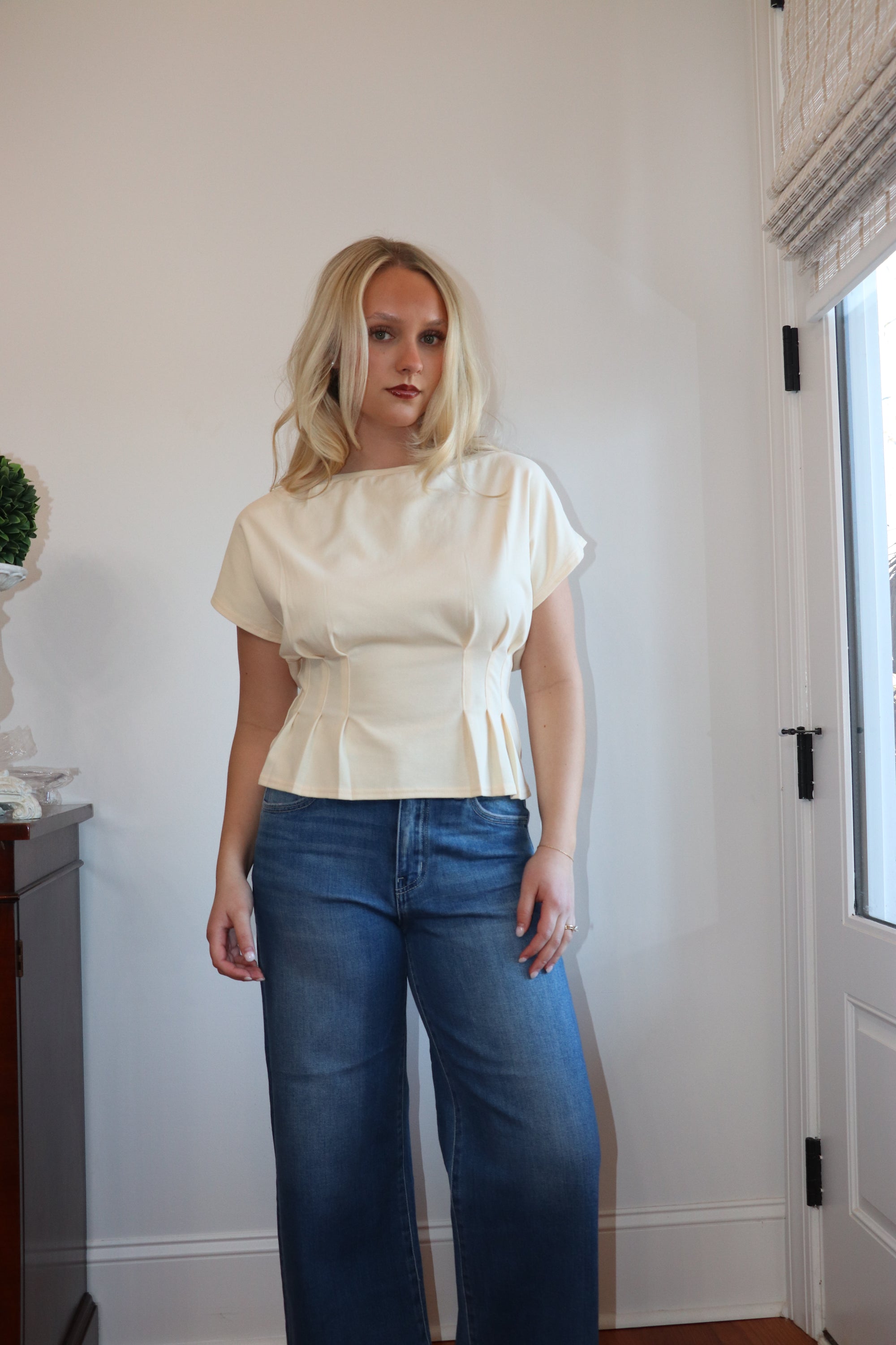 Tillie Pleated Top