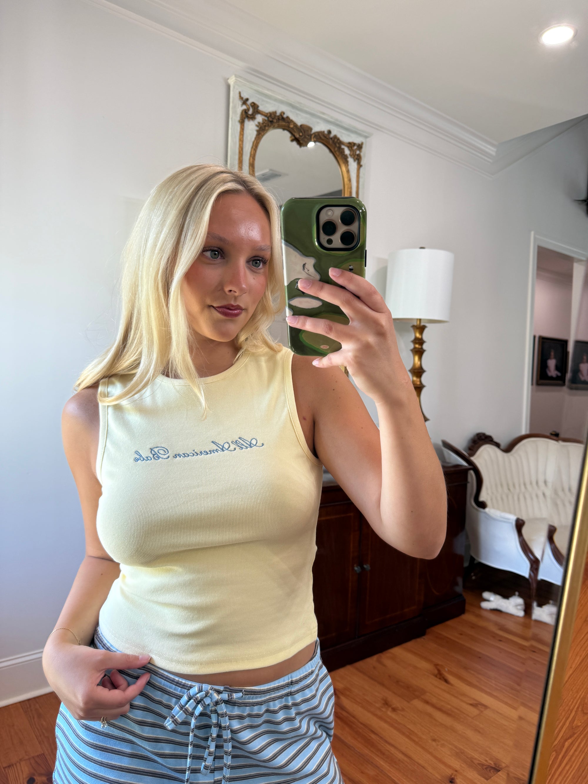 Frenchy Embroidered Tank