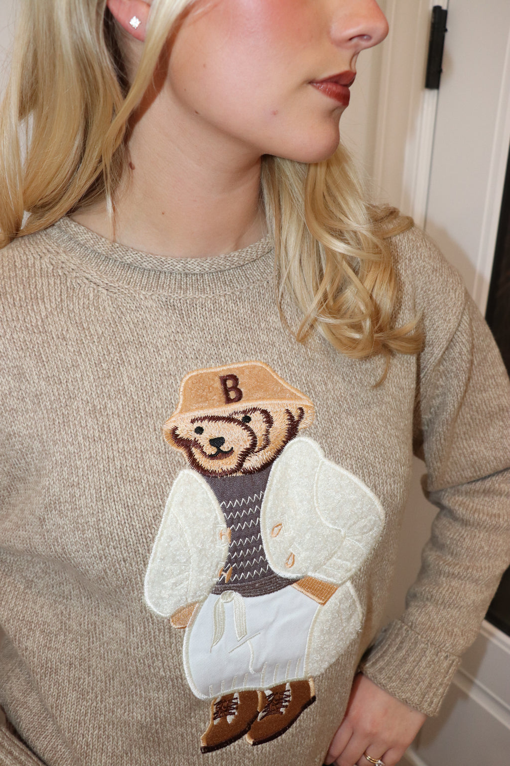 Teddy Embroidered Sweater