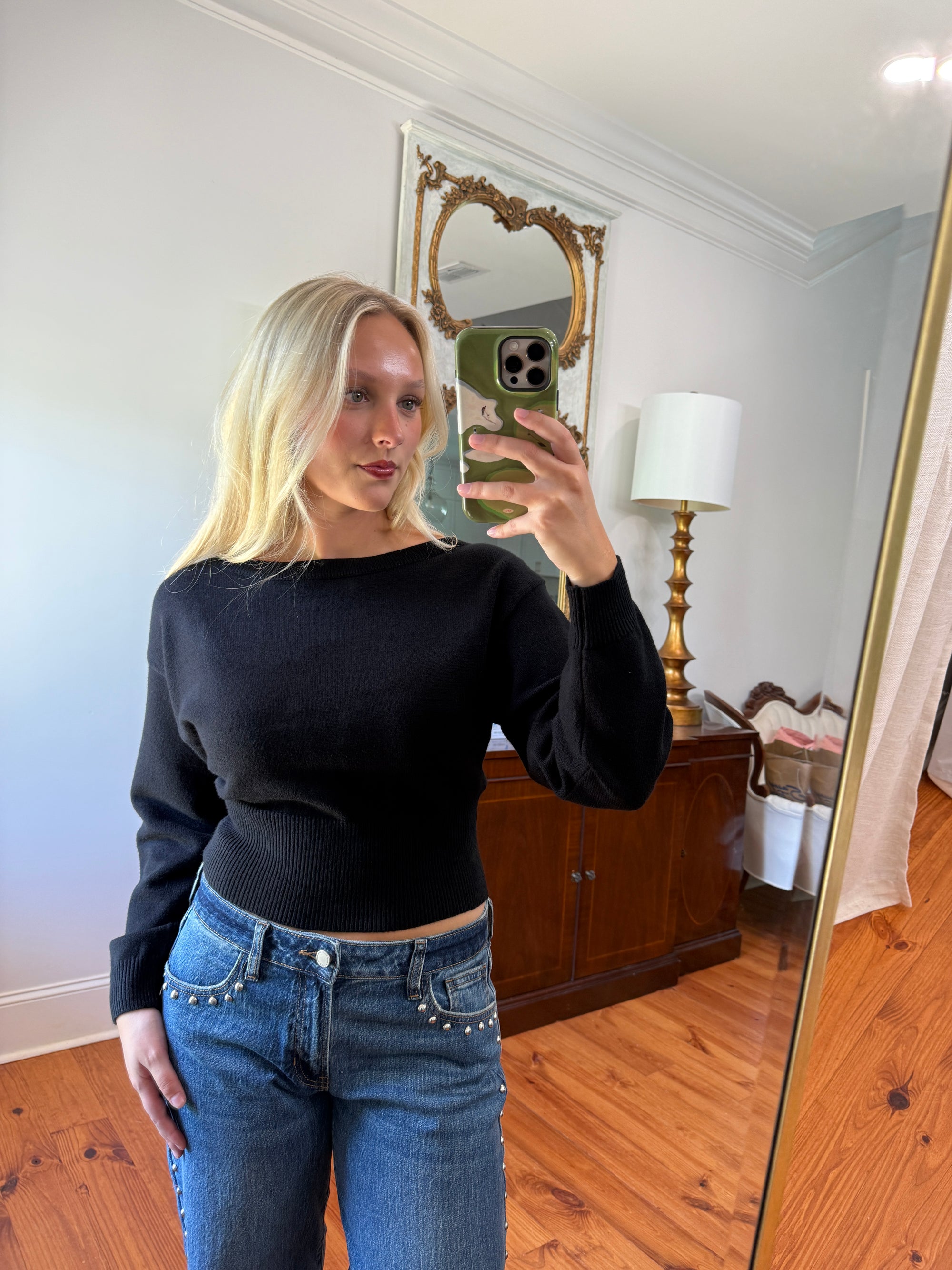 Sylvie Knit Top - Black