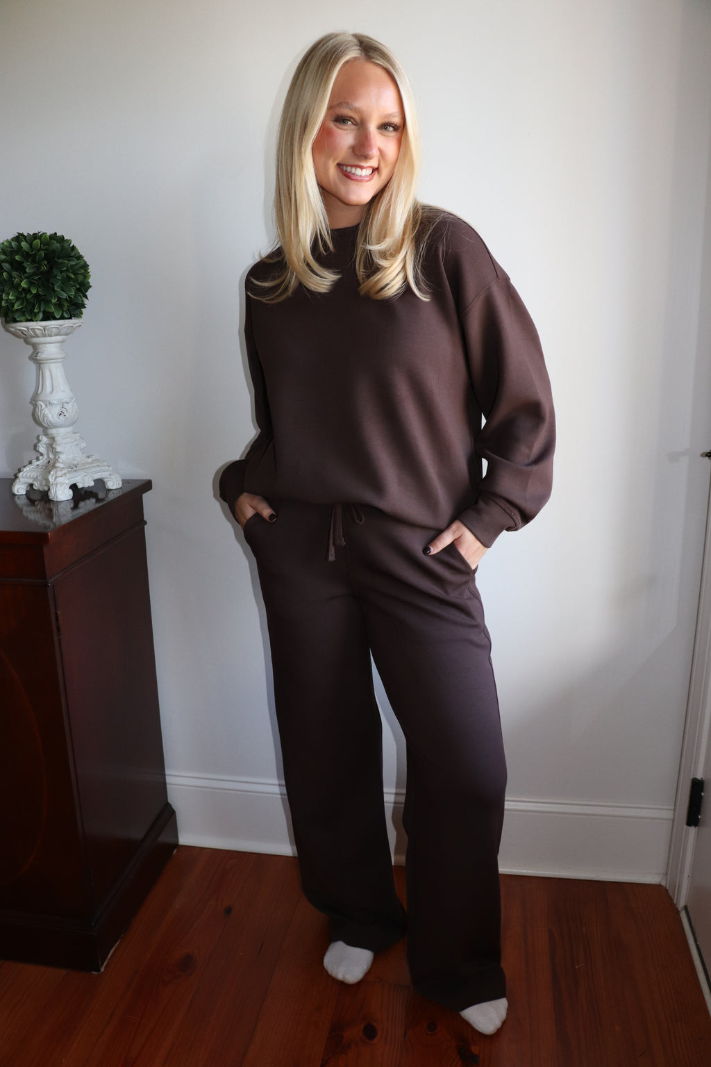 Wren Lounge Pant - Espresso