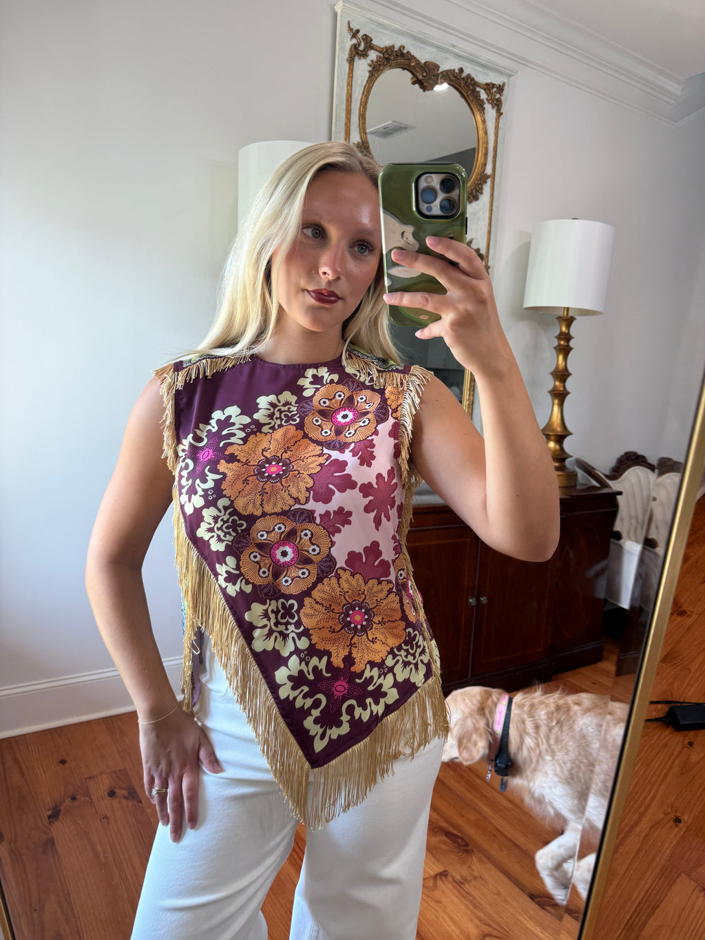Monarch Fringe Top