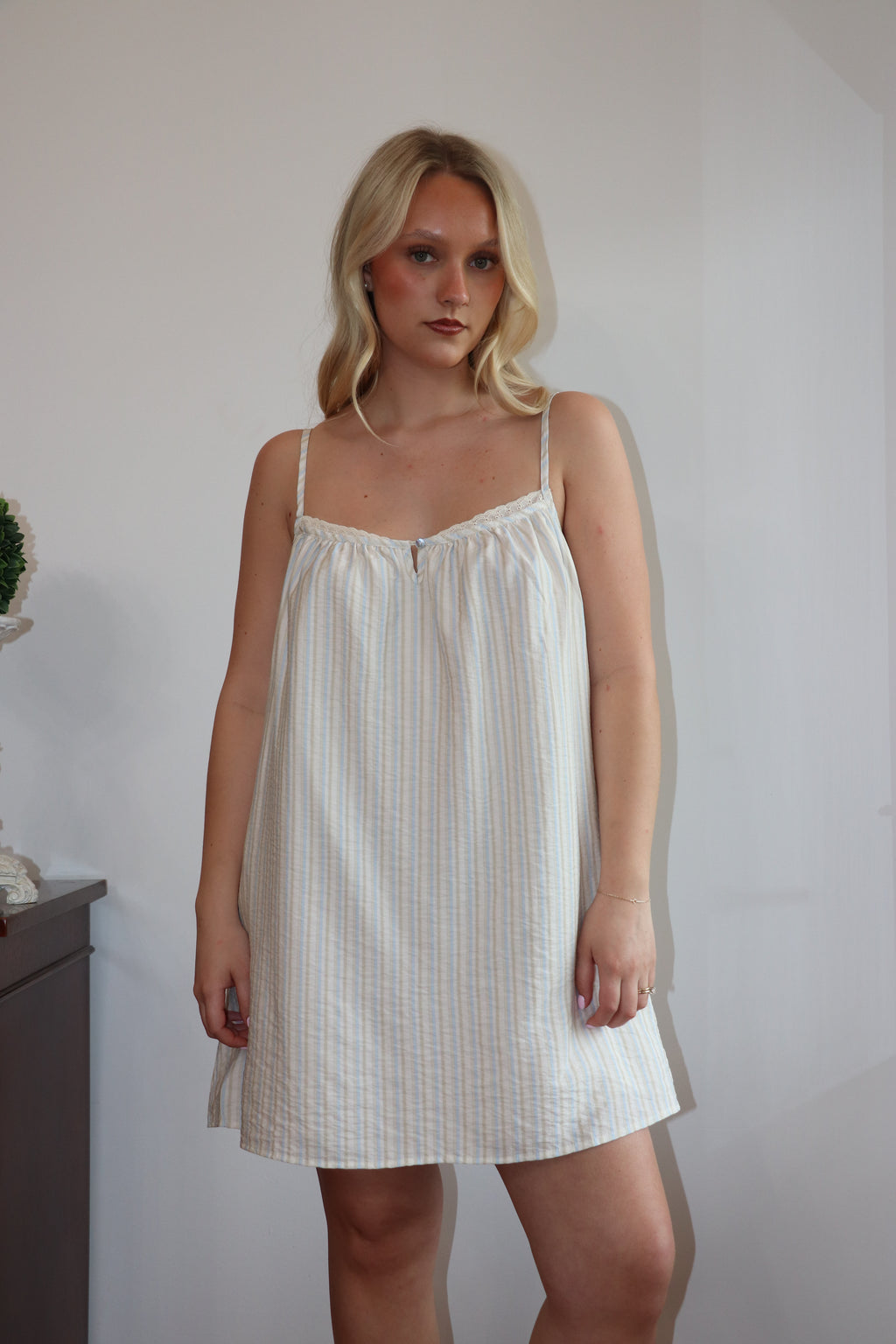 Lila Babydoll Mini Dress