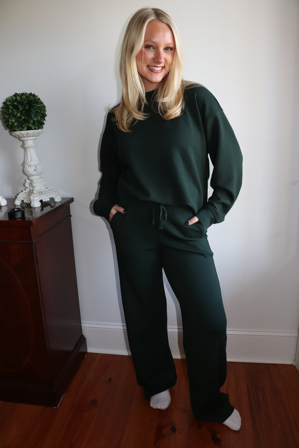 Wren Lounge Pant – Regency Green