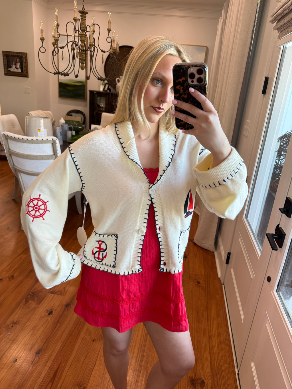 Harbor Embroidered Cardigan