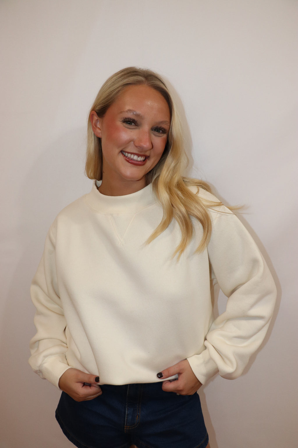 Maeve Mockneck Sweatshirt