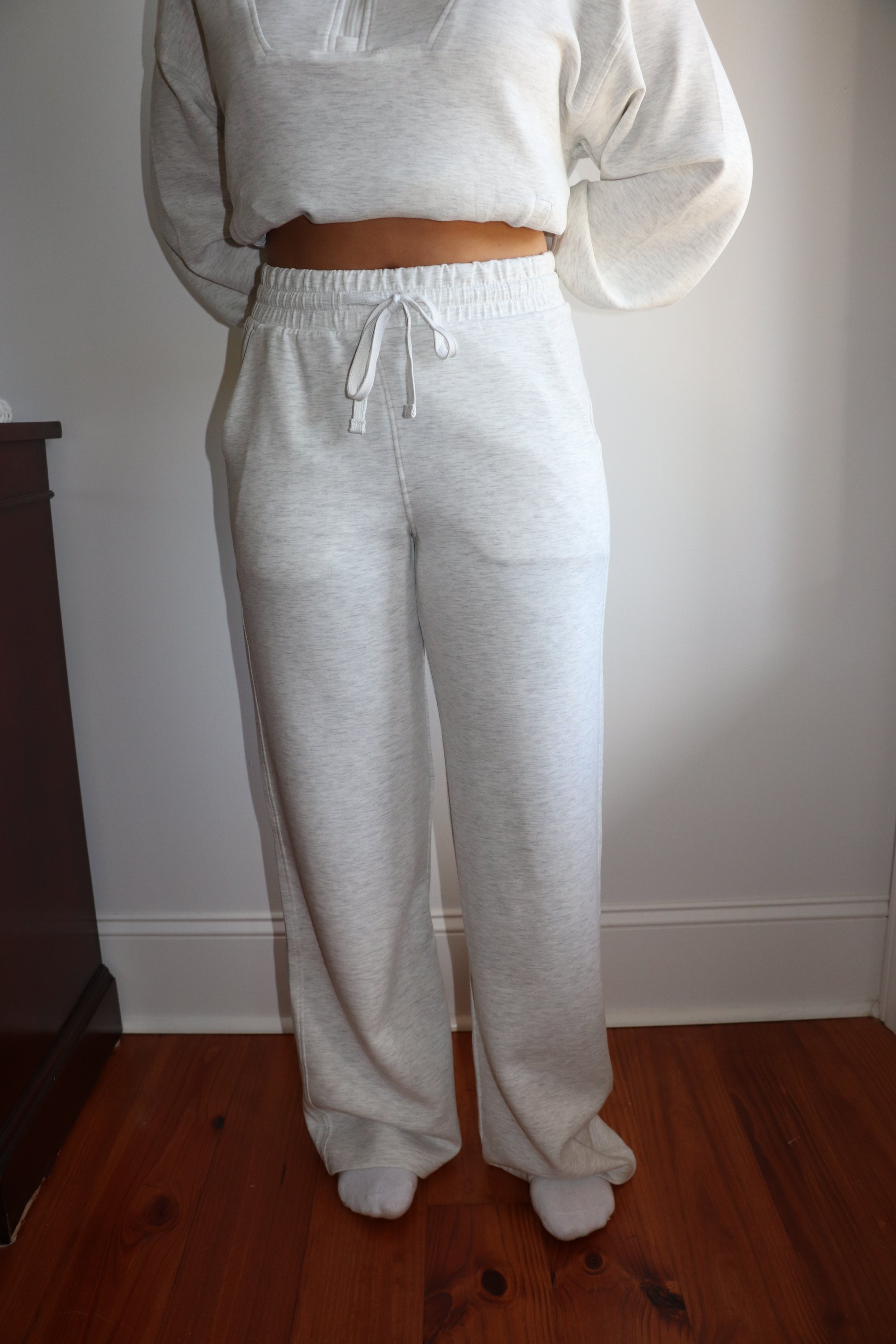 Wren Lounge Pant - Light Heather Grey