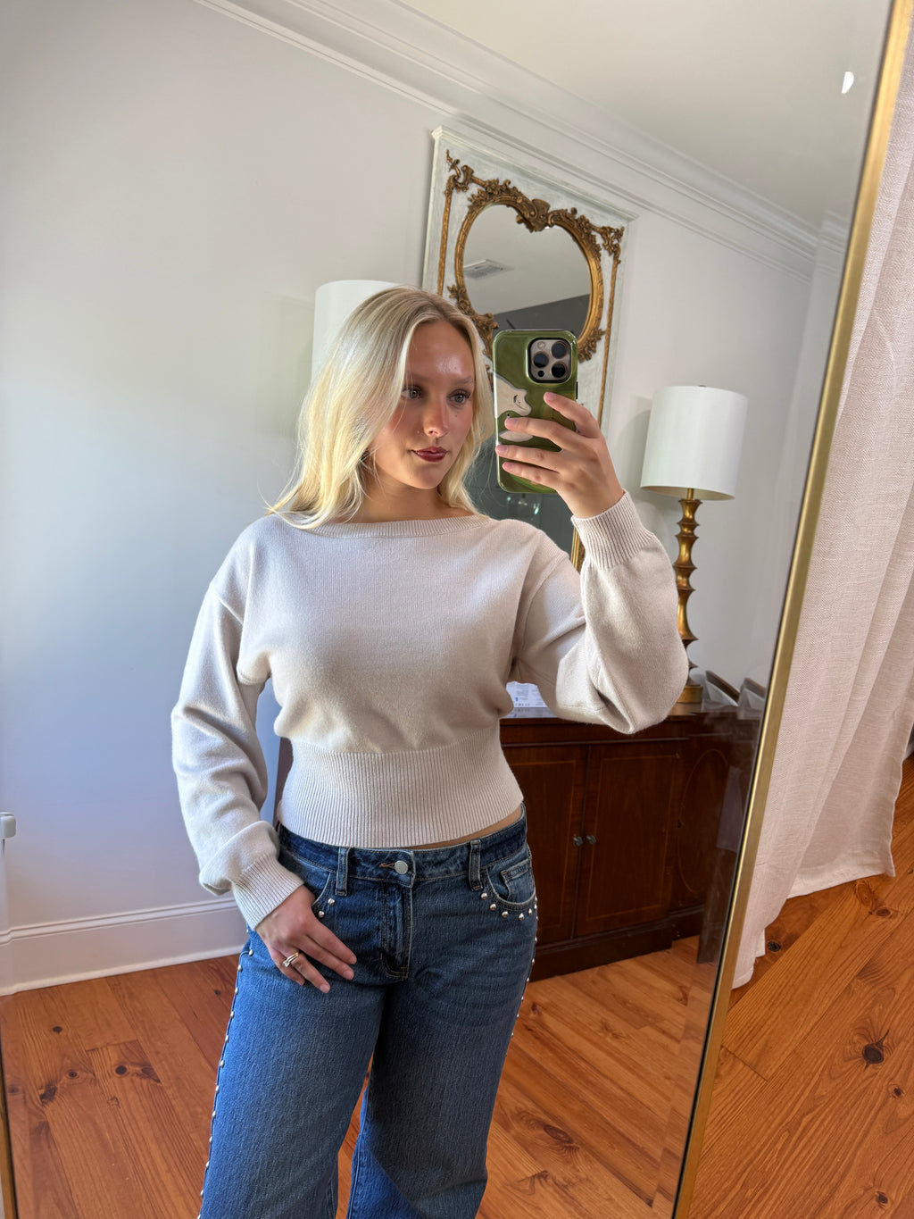 Sylvie Knit Top - Beige