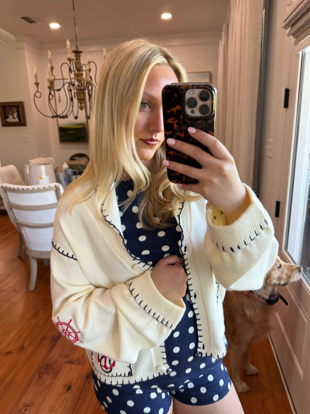 Harbor Embroidered Cardigan