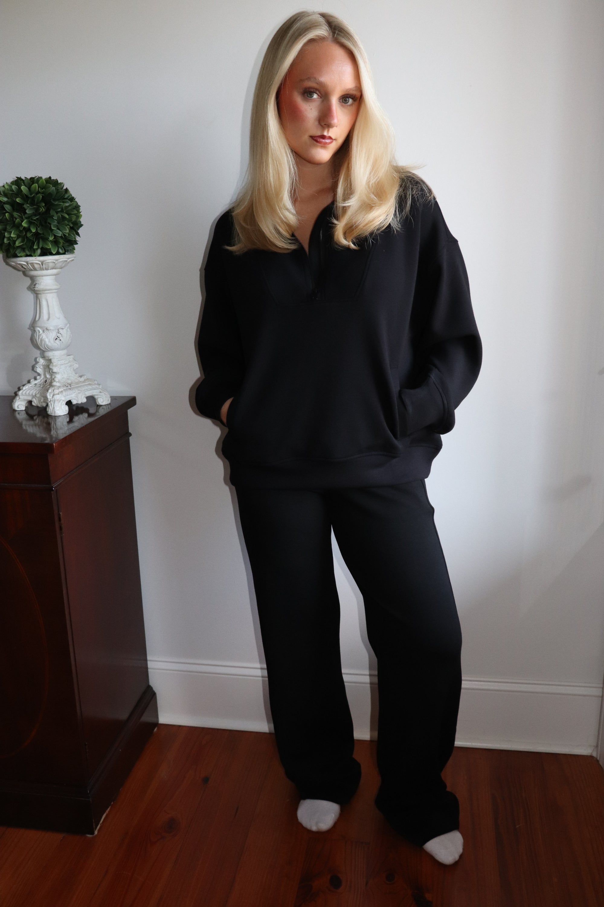 Rowan Quarter Zip – Black