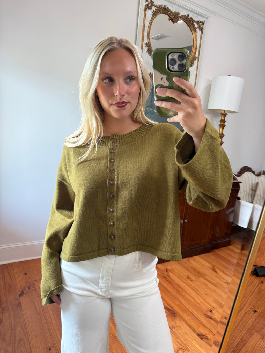 Lenora Cardigan - Olive