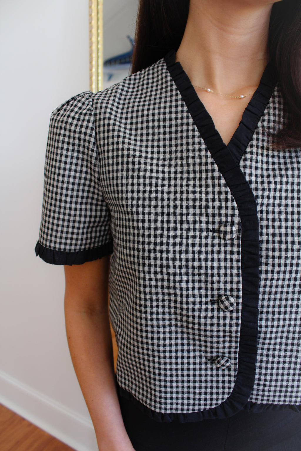 Eaton Gingham Top