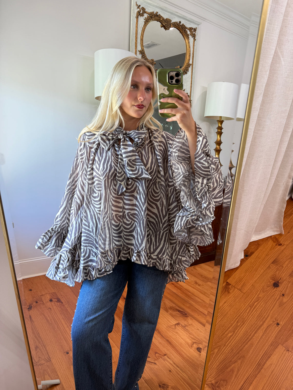 Victoria Blouse - Zebra