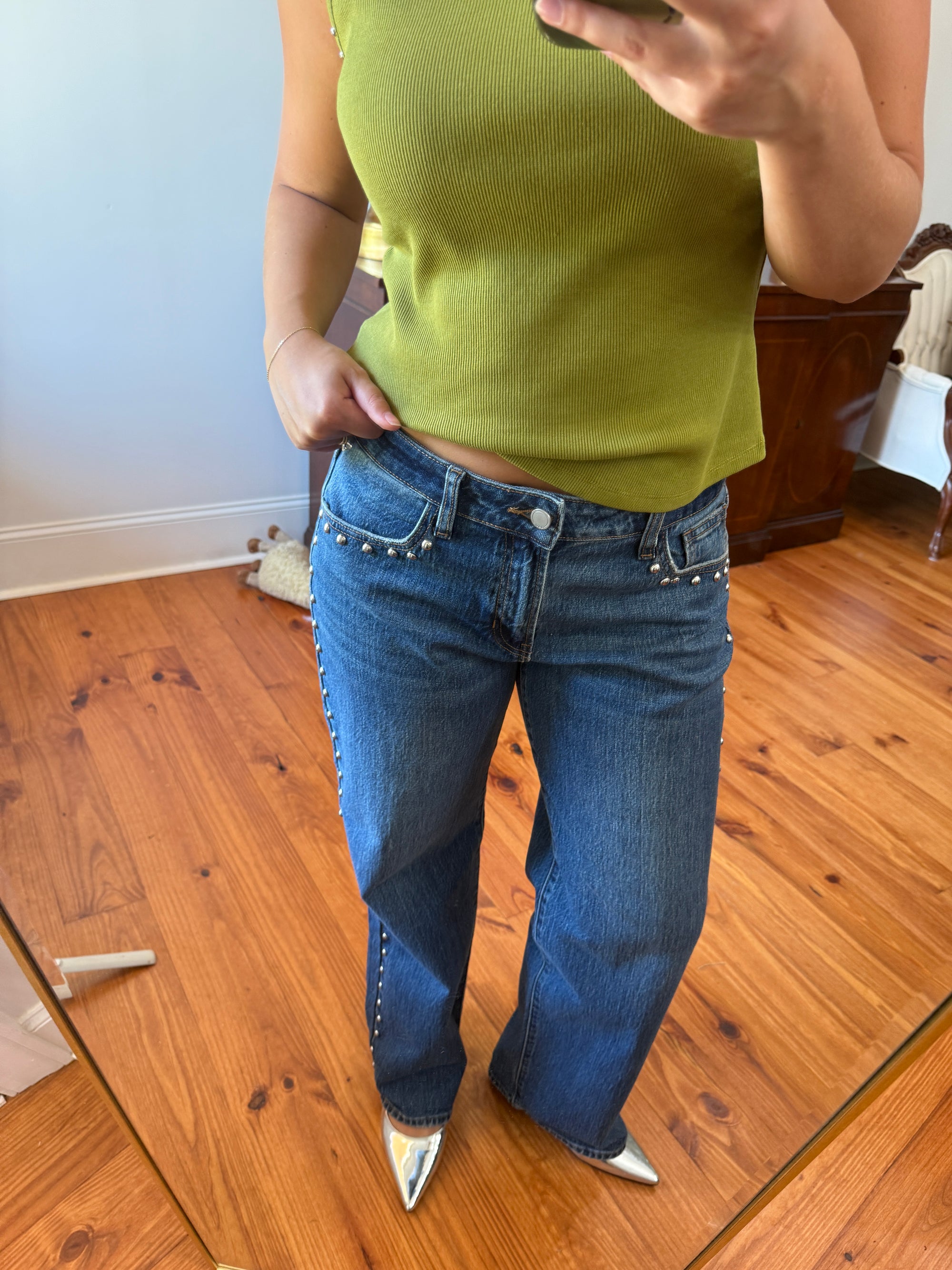 Tatum Studded Denim