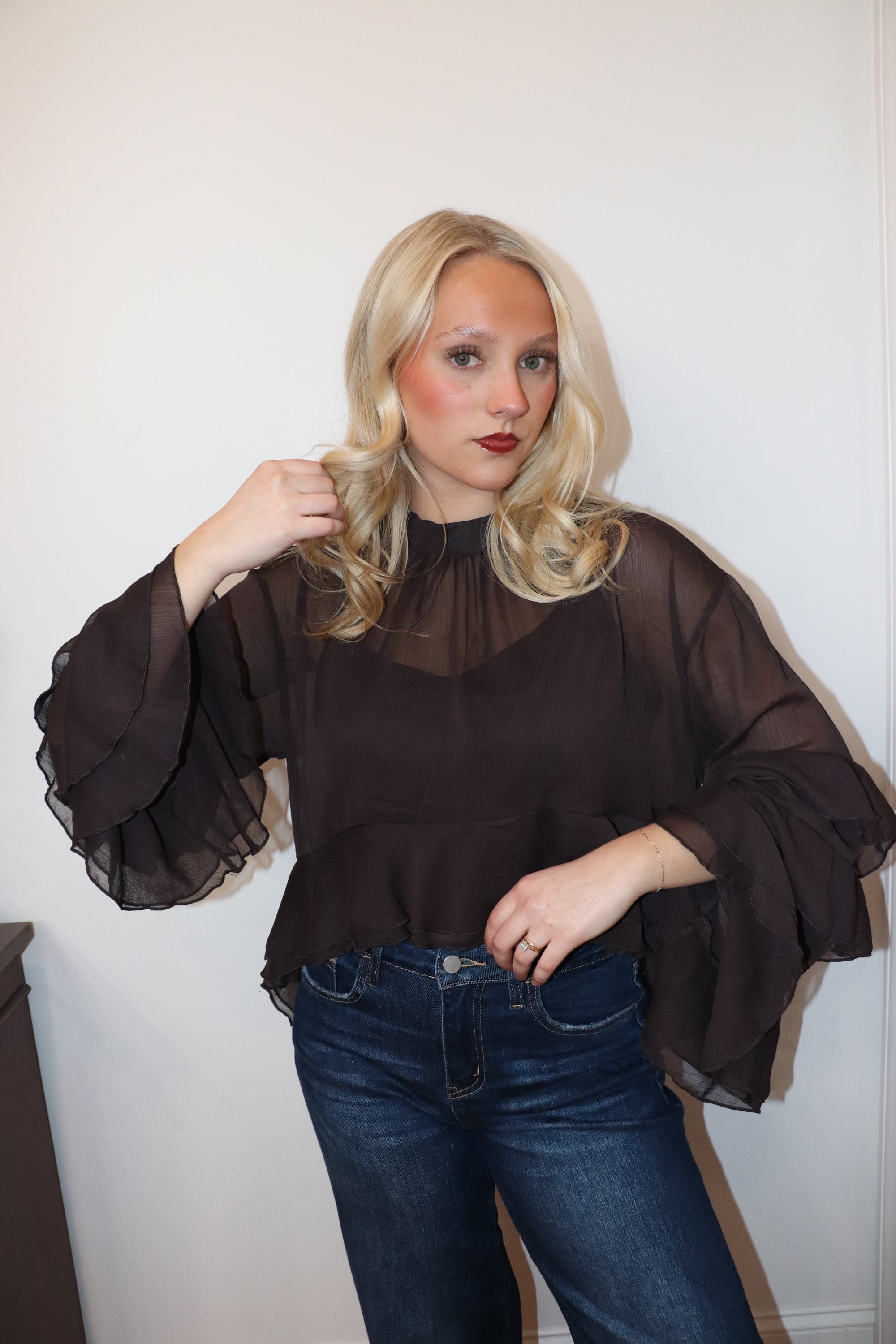 Elora Blouse - Chocolate