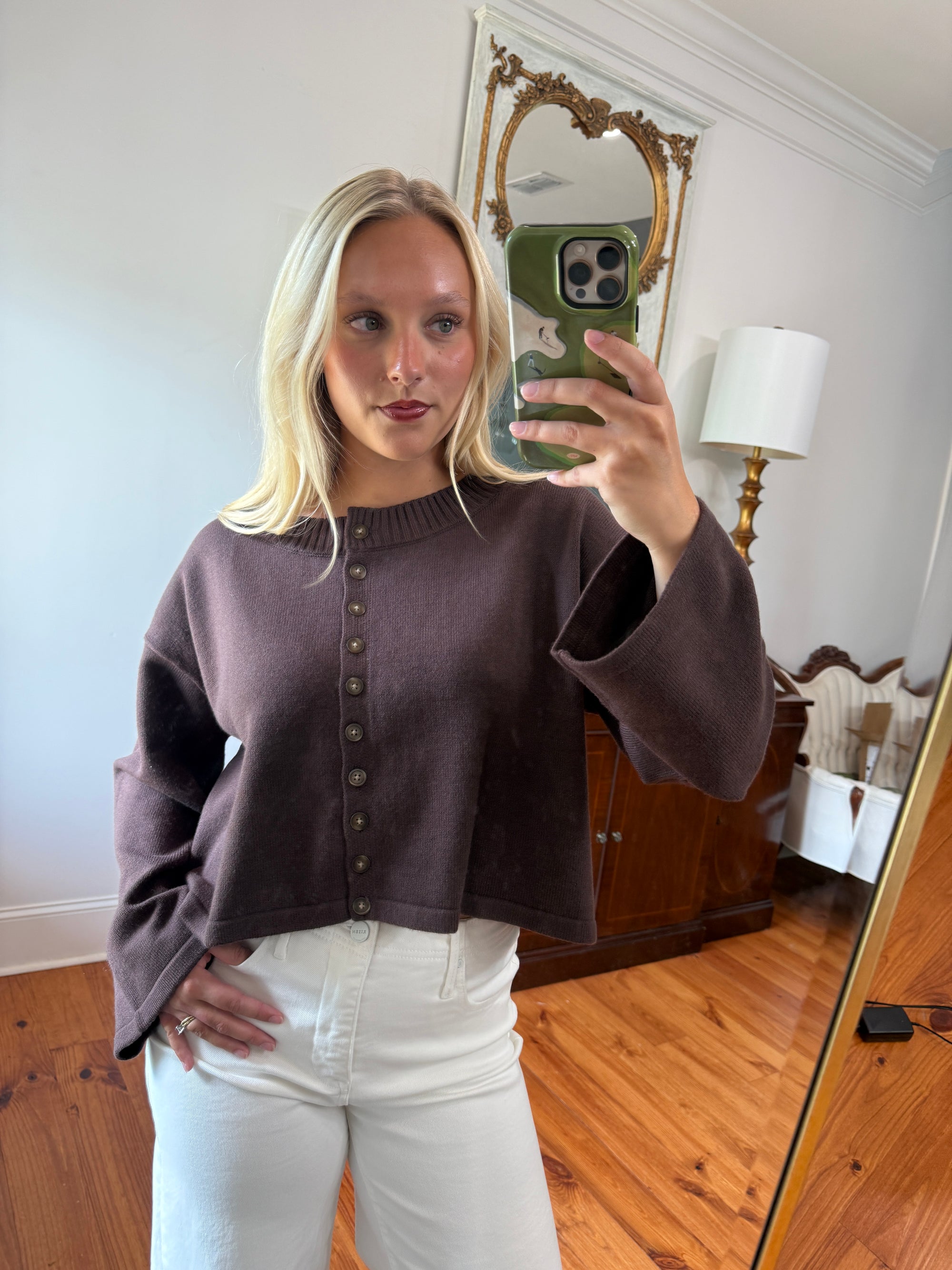 Lenora Cardigan - Chocolate