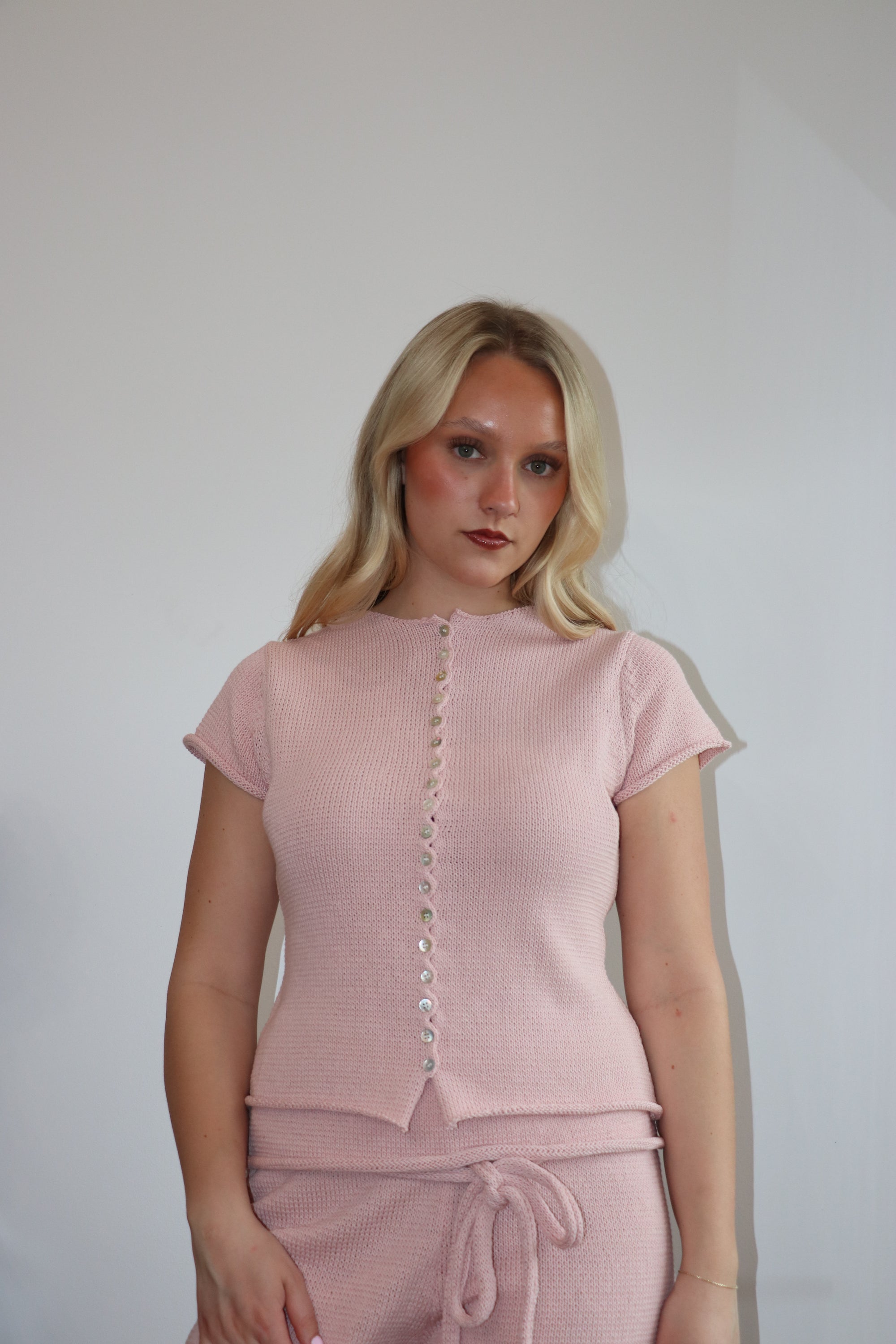 Alana Knit Top - Blush
