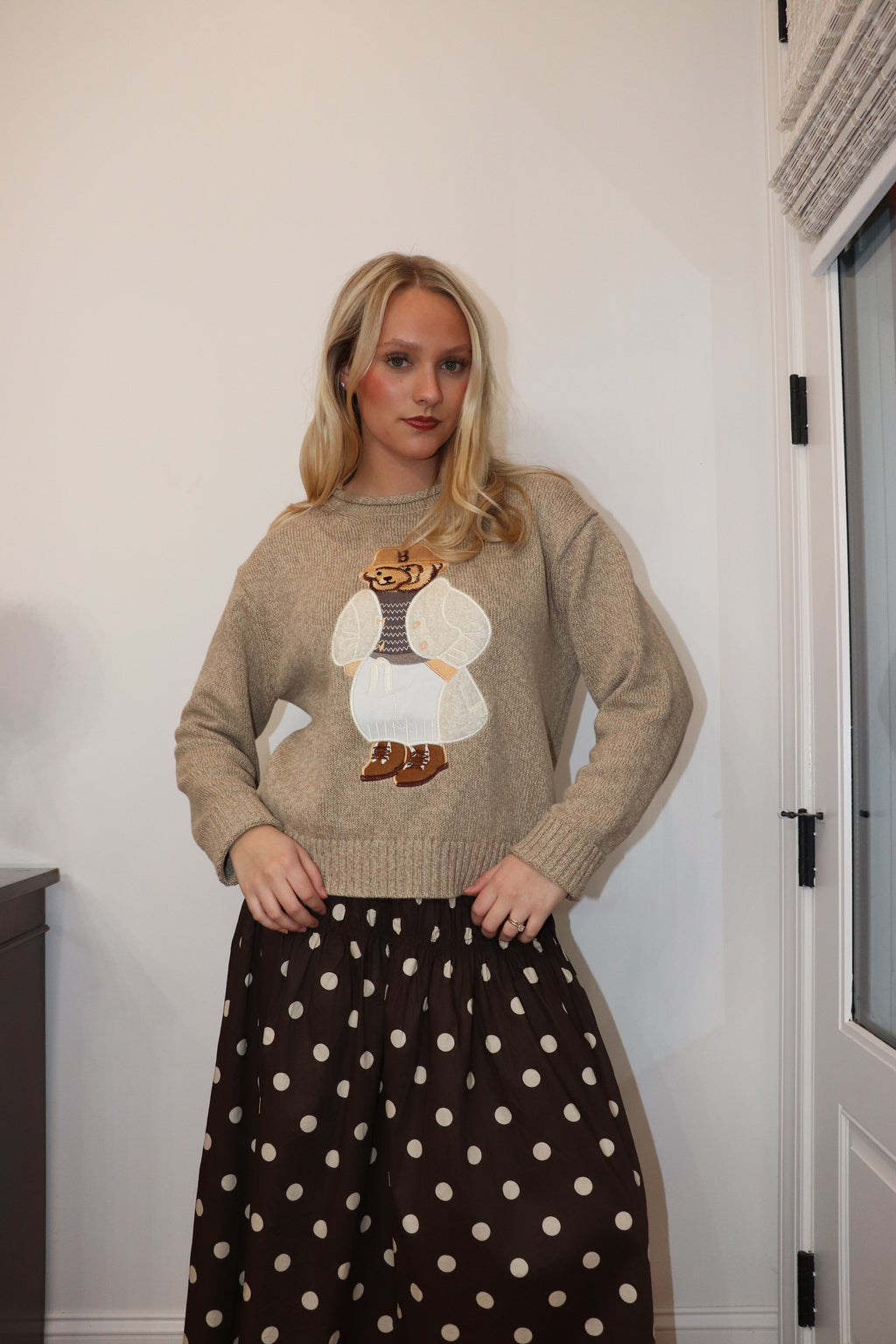 Teddy Embroidered Sweater