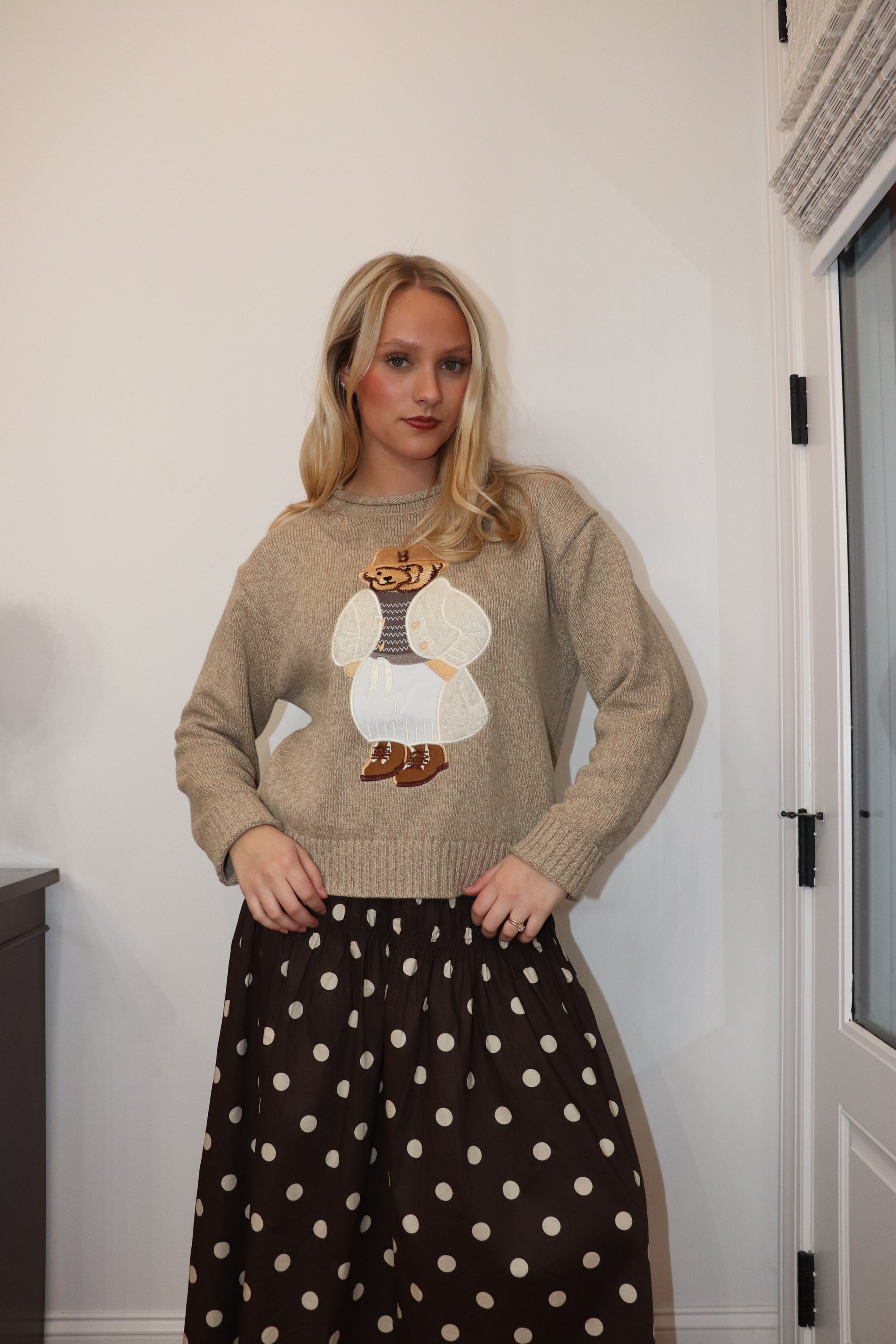 Teddy Embroidered Sweater