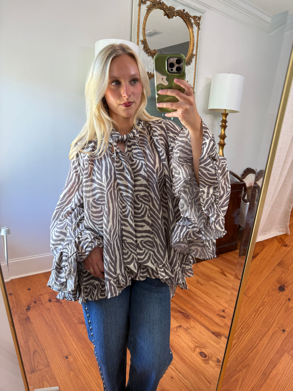 Victoria Blouse - Zebra
