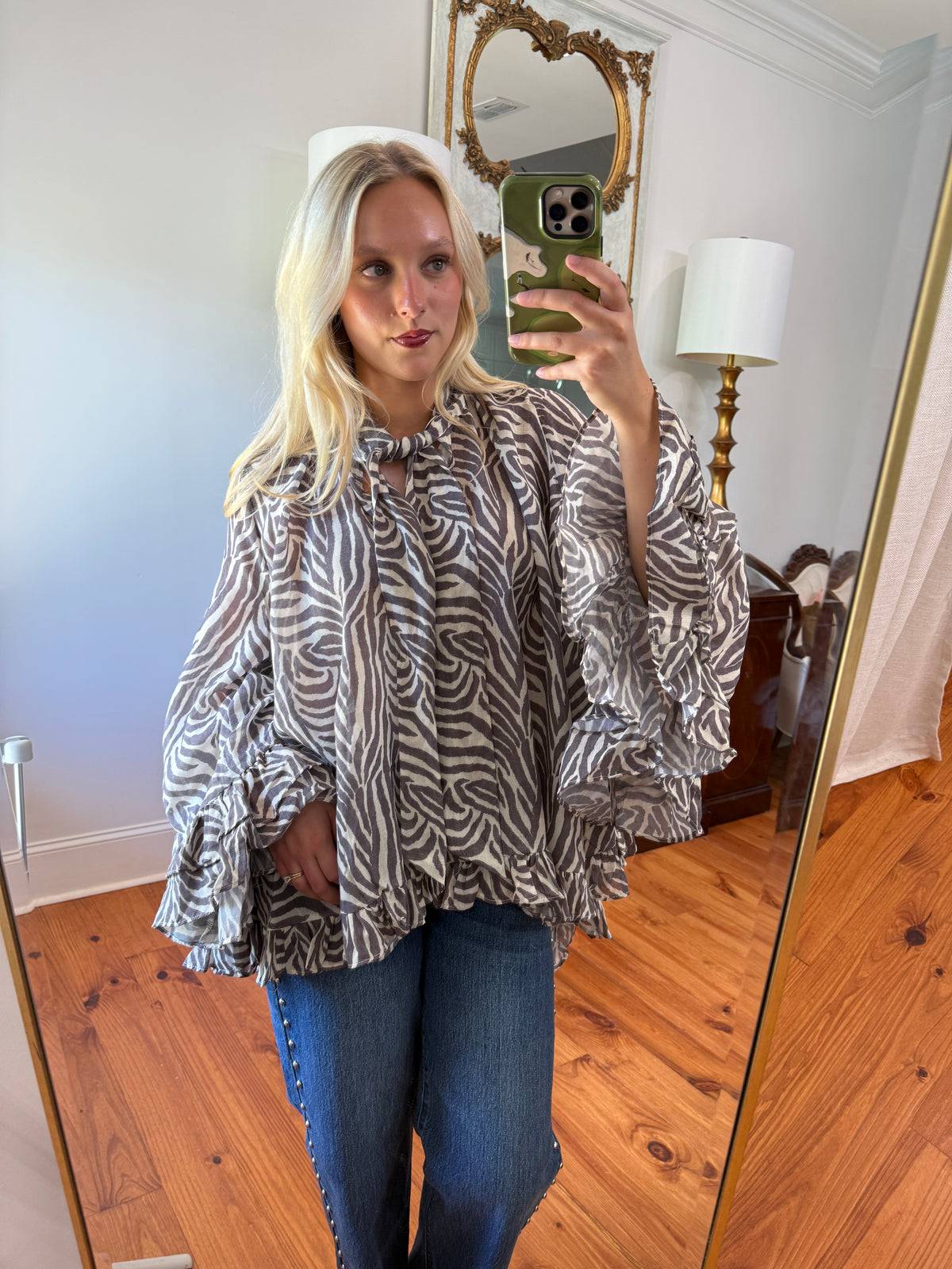 Victoria Blouse - Zebra