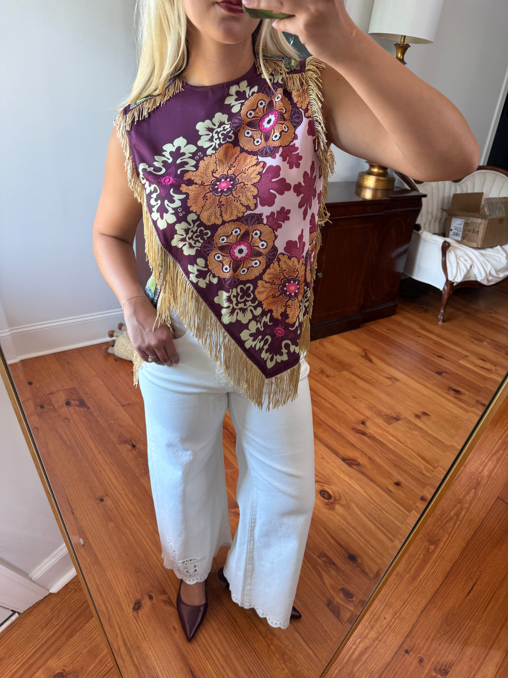 Monarch Fringe Top