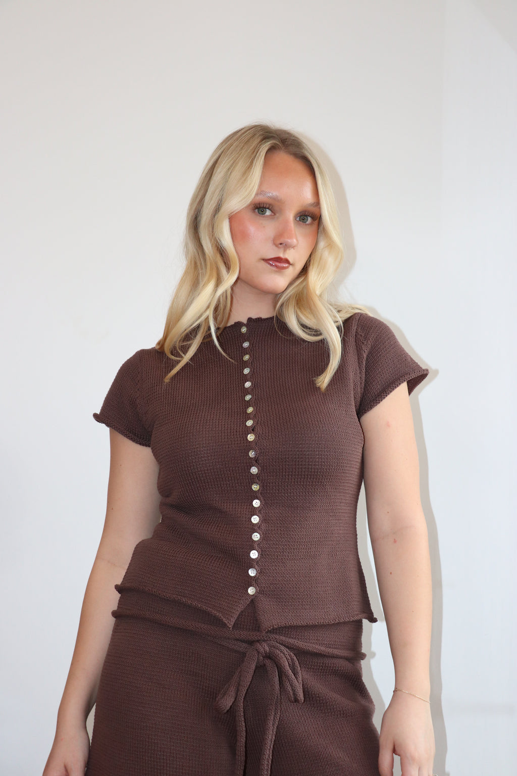Alana Knit Top - Chocolate