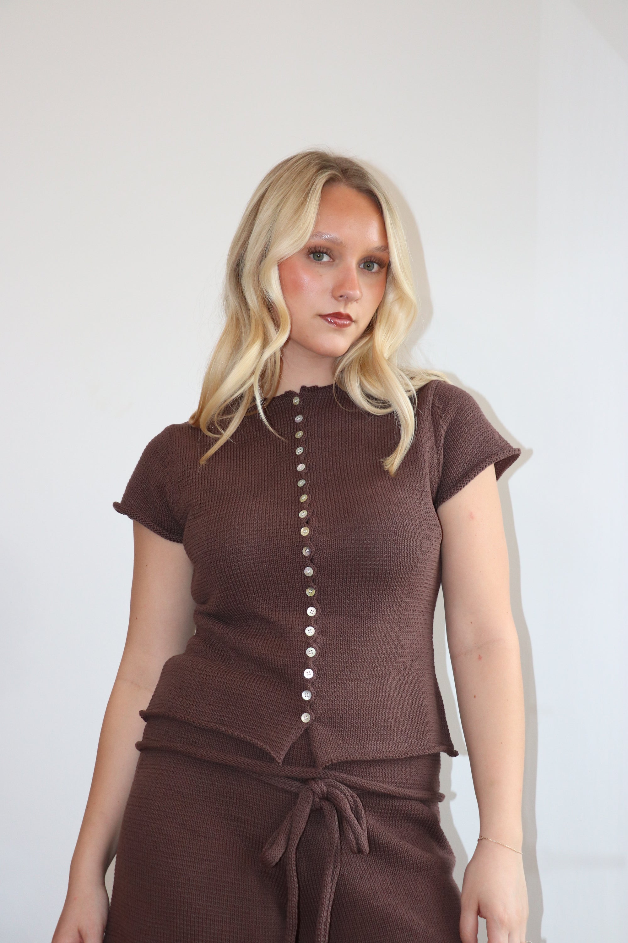 Alana Knit Top - Chocolate
