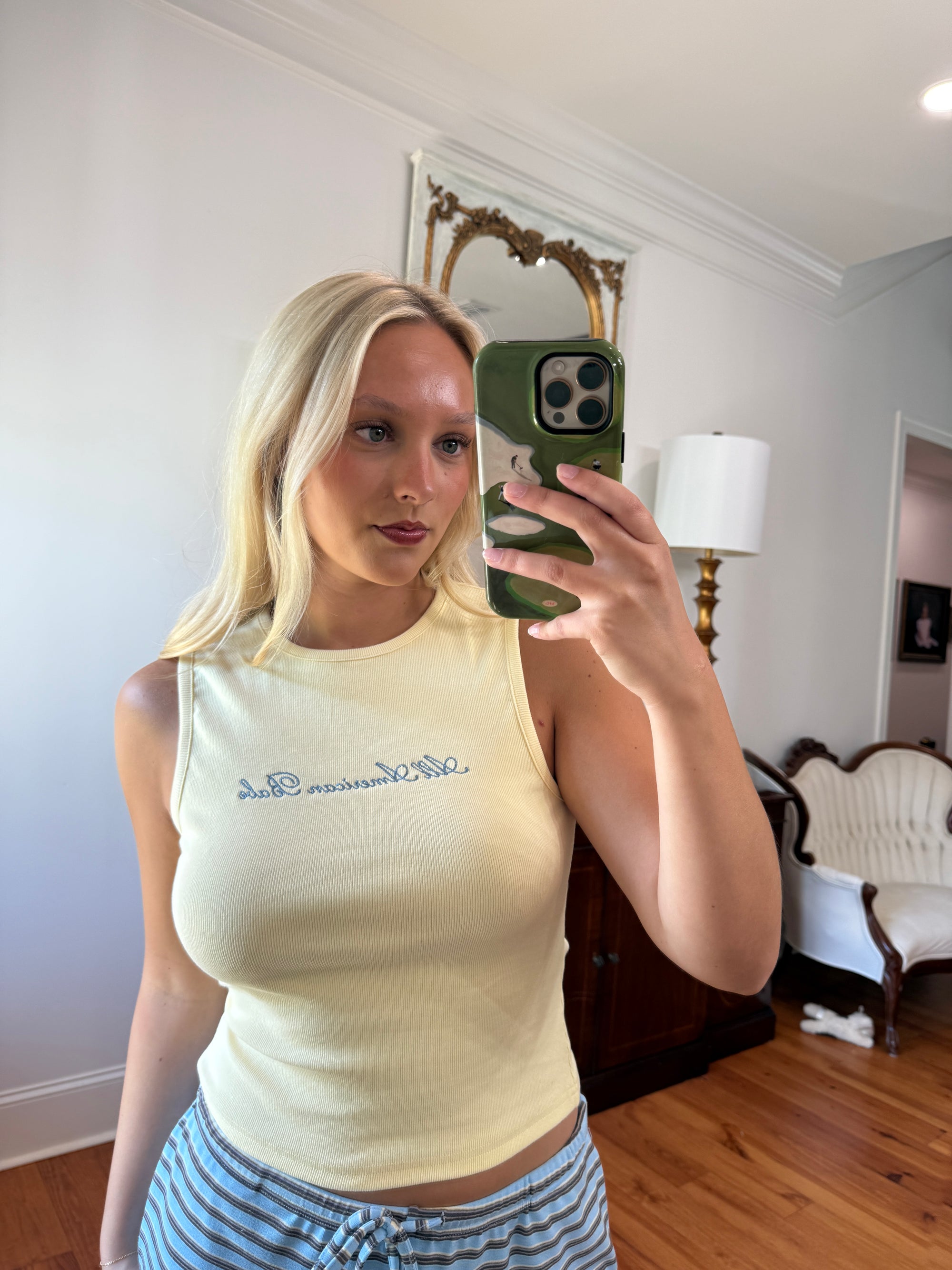 Frenchy Embroidered Tank