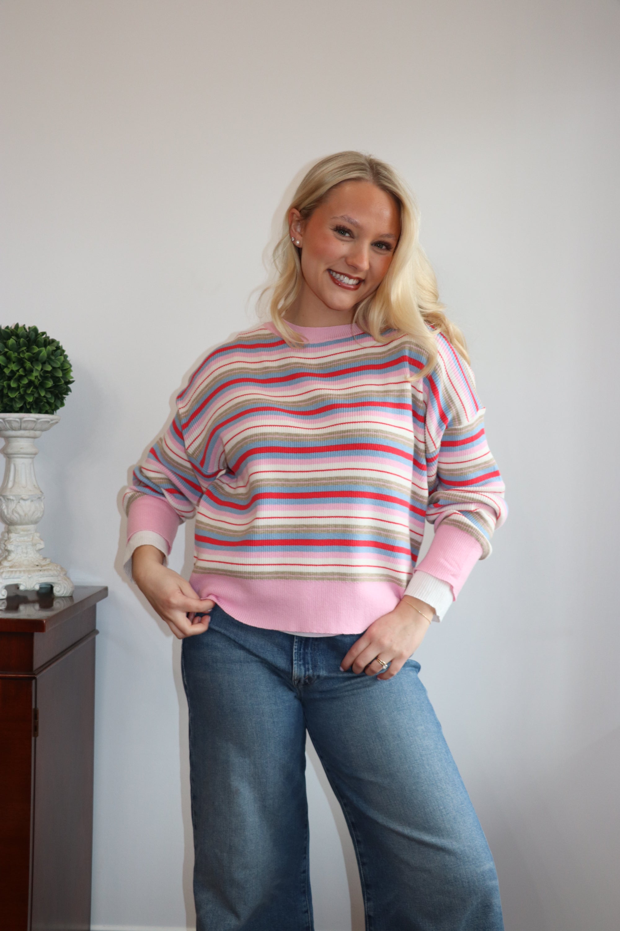 Sue Knit Top - Rose