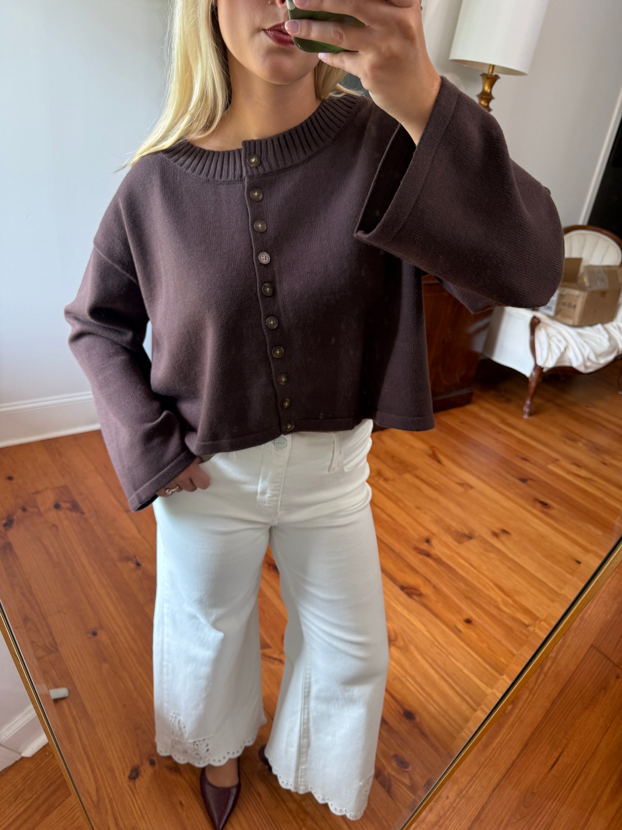 Lenora Cardigan - Chocolate