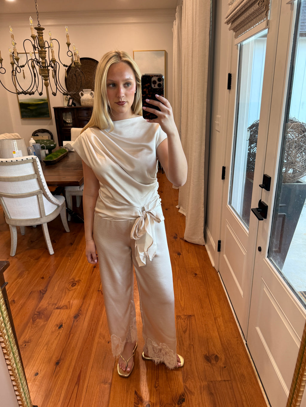 Camden Lace Trim Pant