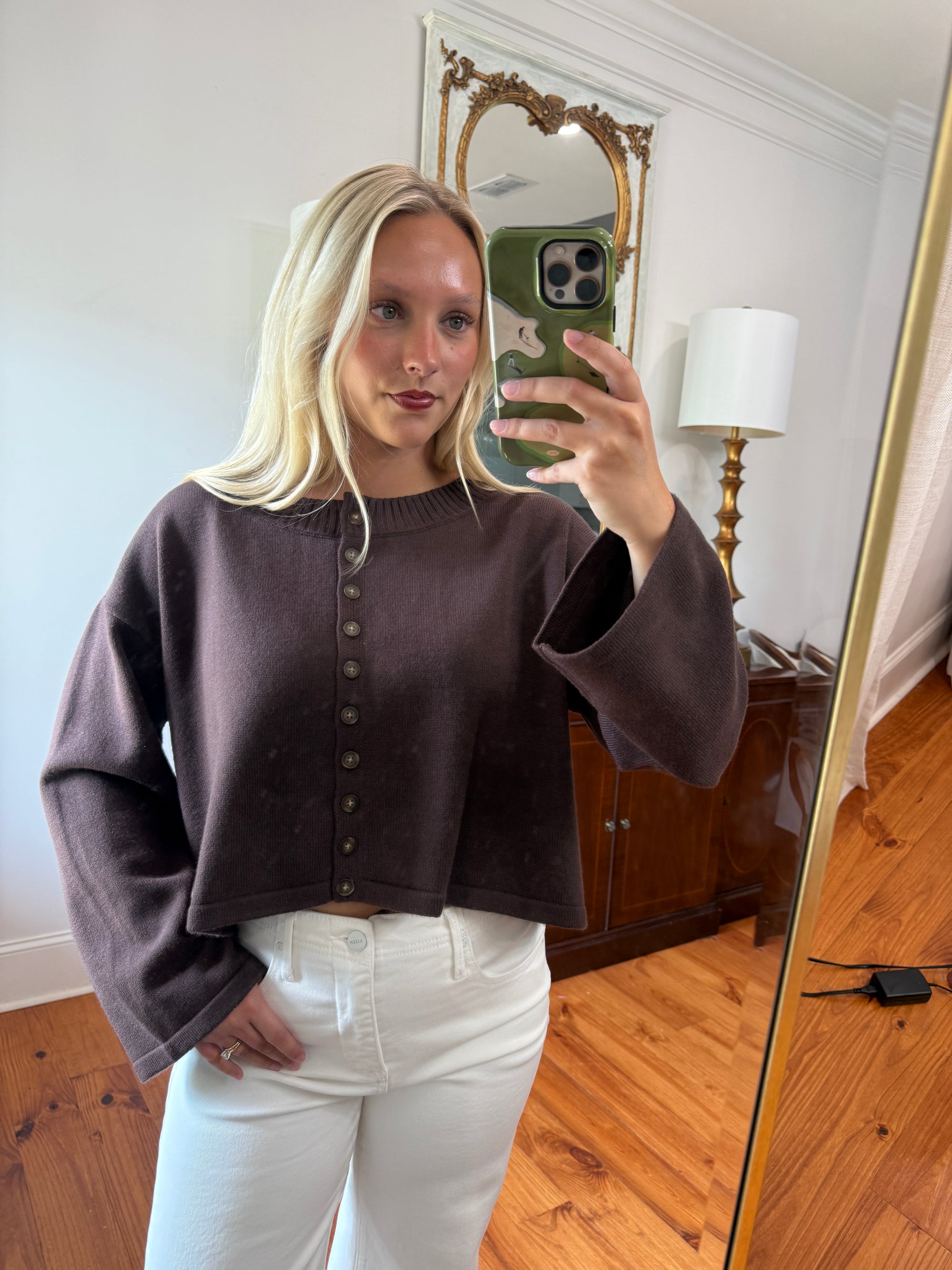 Lenora Cardigan - Chocolate