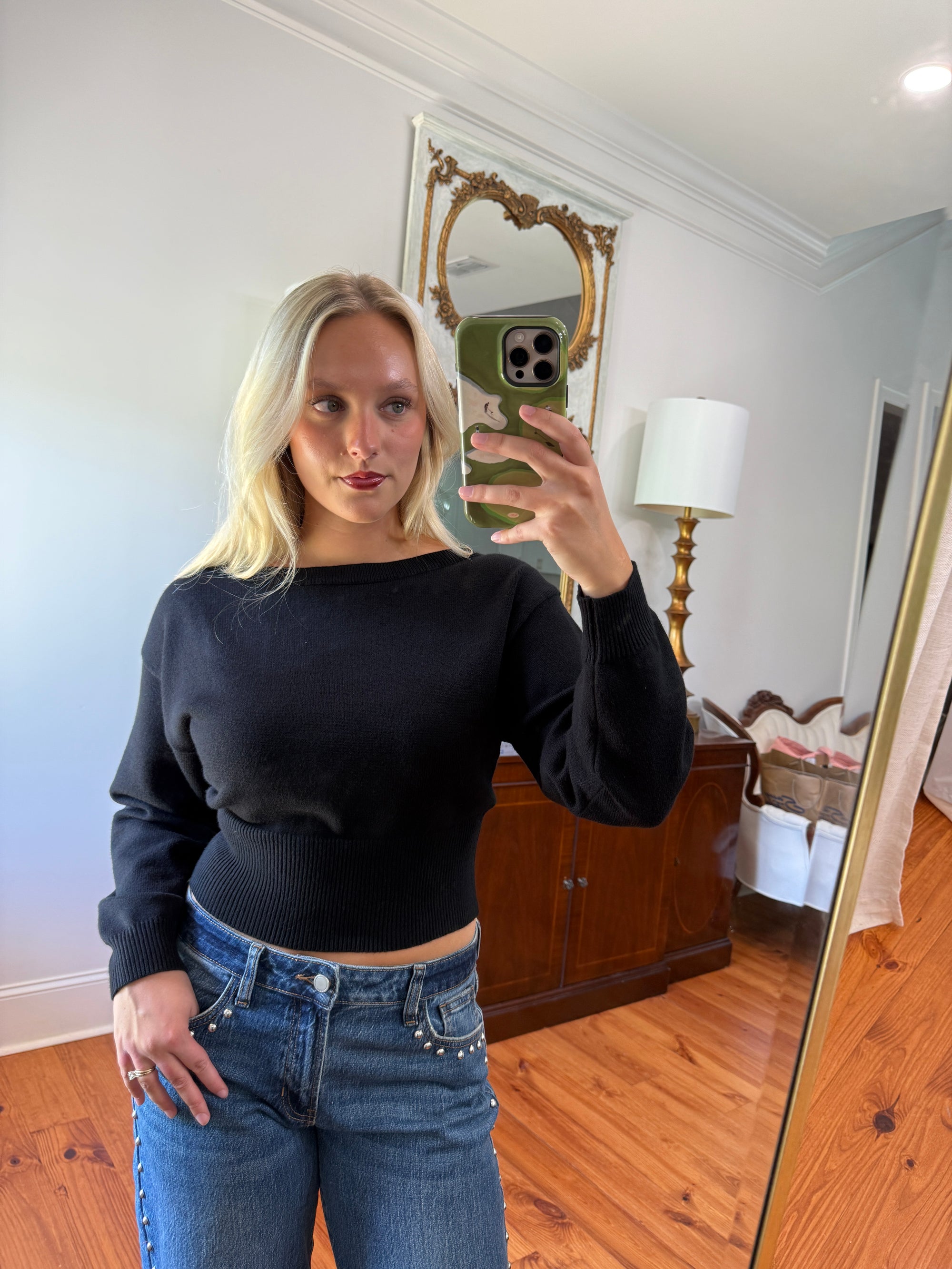 Sylvie Knit Top - Black