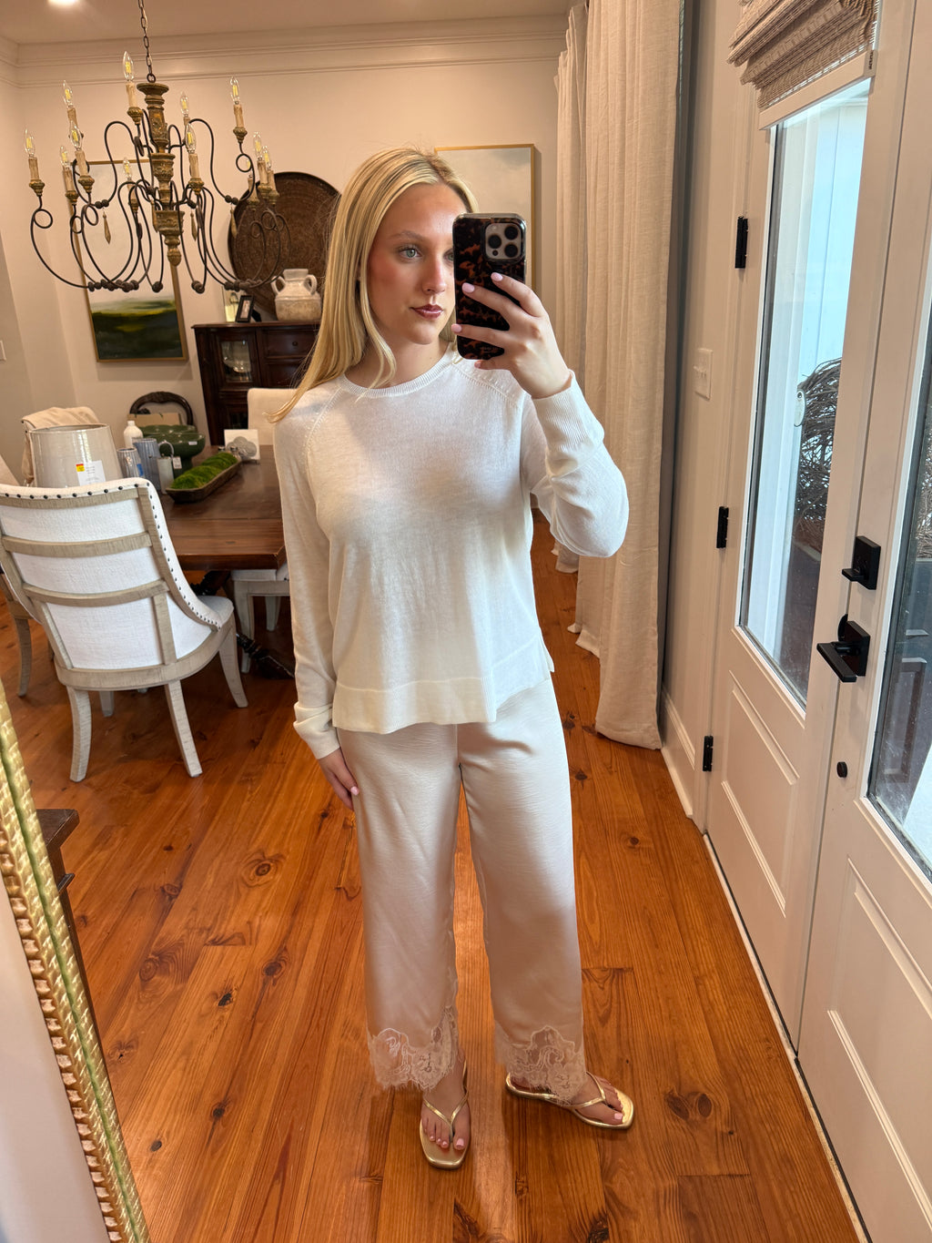 Camden Lace Trim Pant