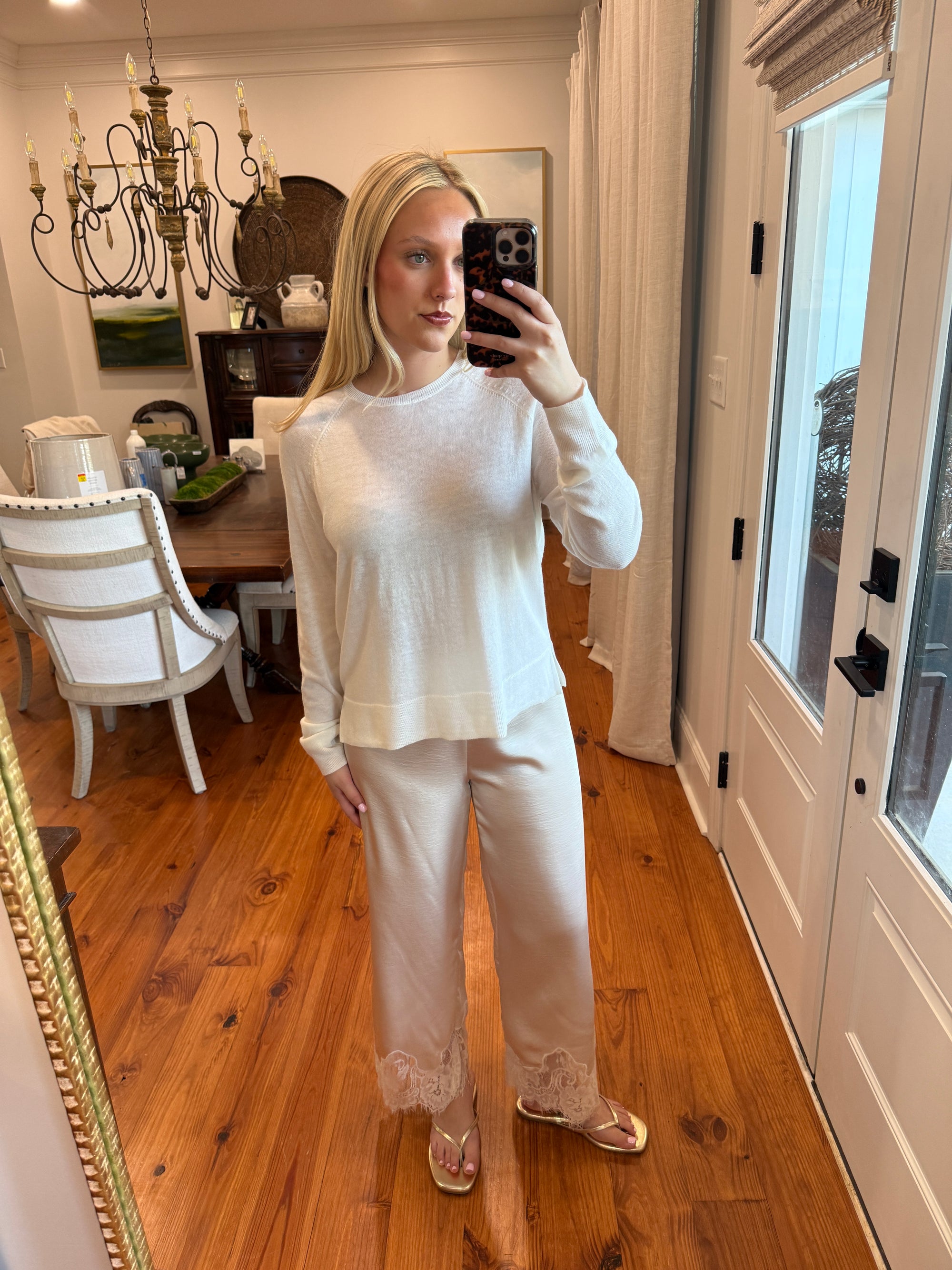 Camden Lace Trim Pant