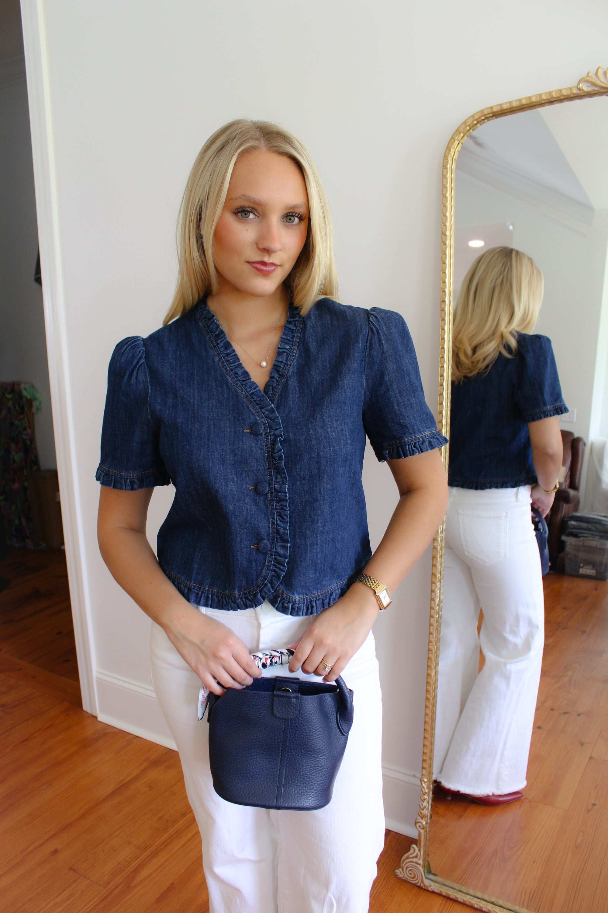 Nettie Denim Top