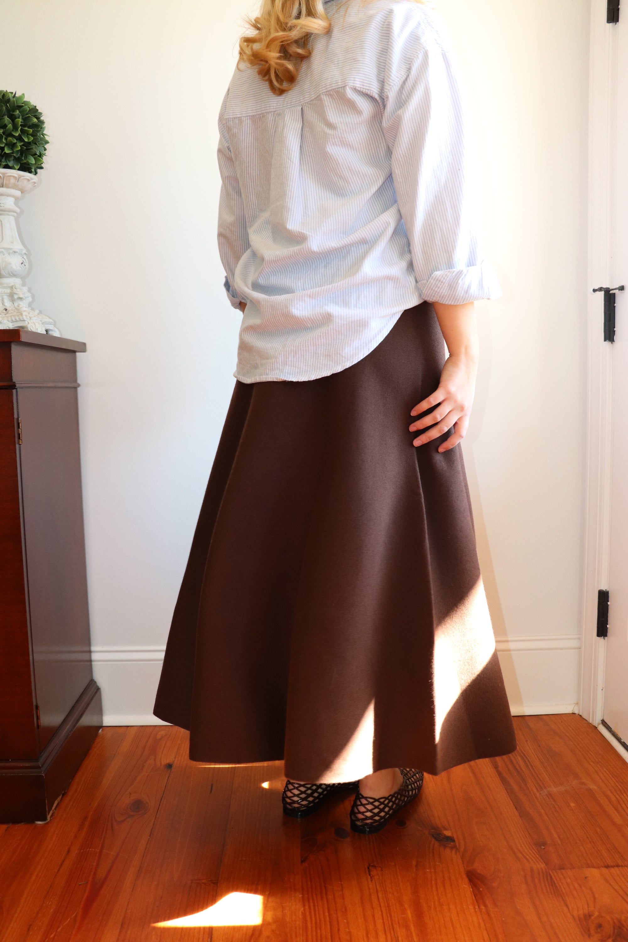 Etta Knit Skirt - Chocolate