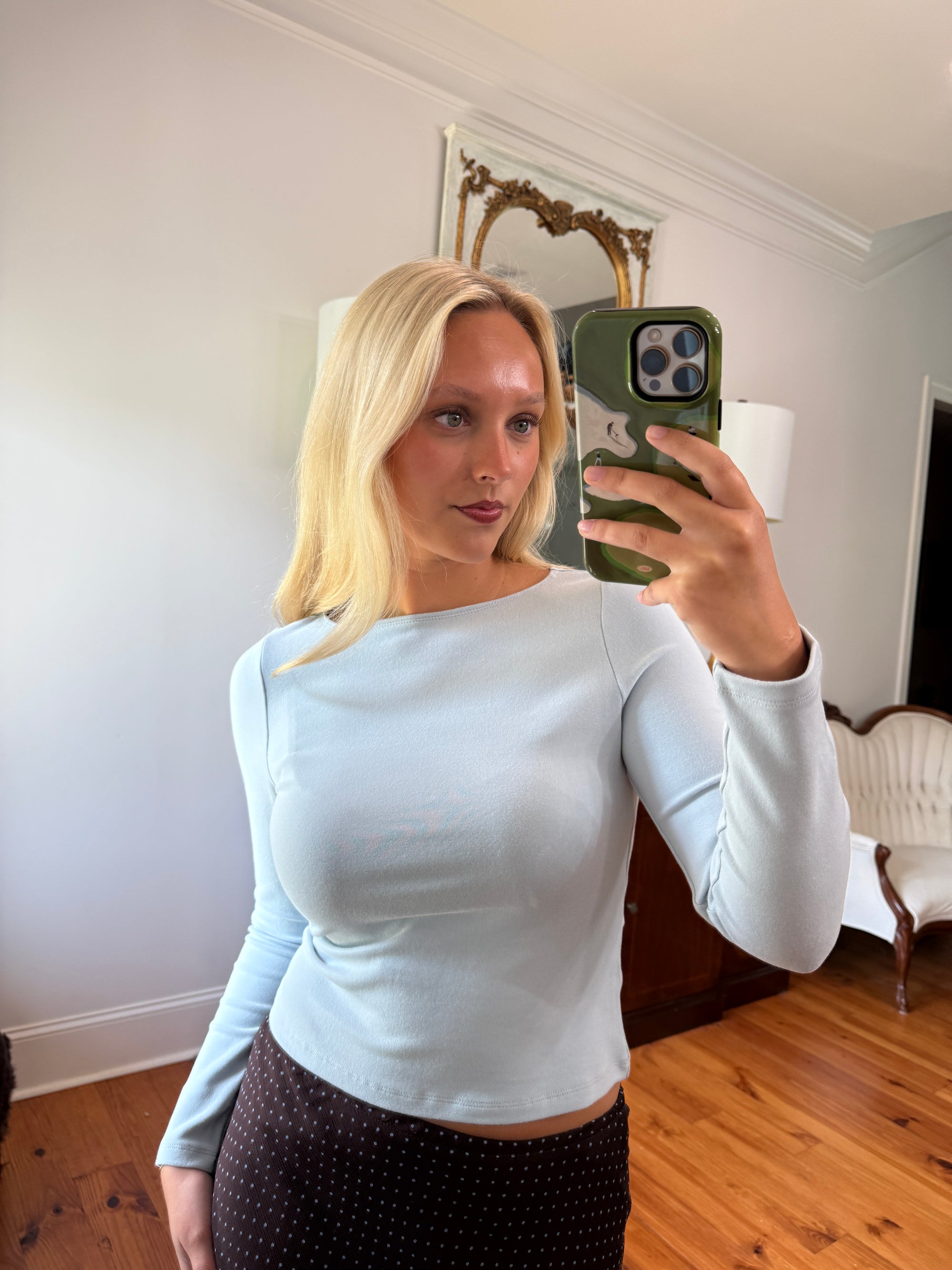 Martina Top - Light Blue