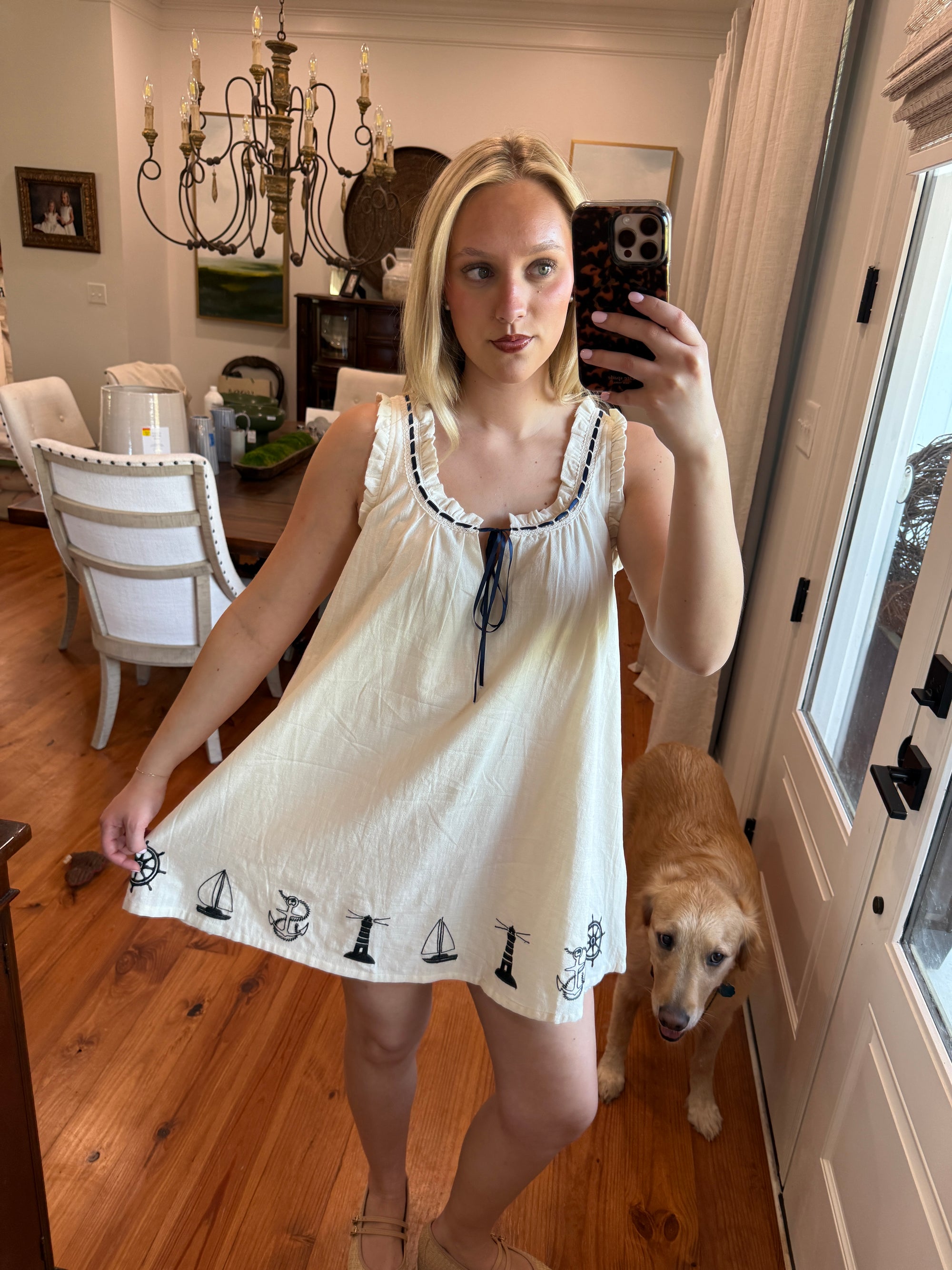 Cape Mini Dress