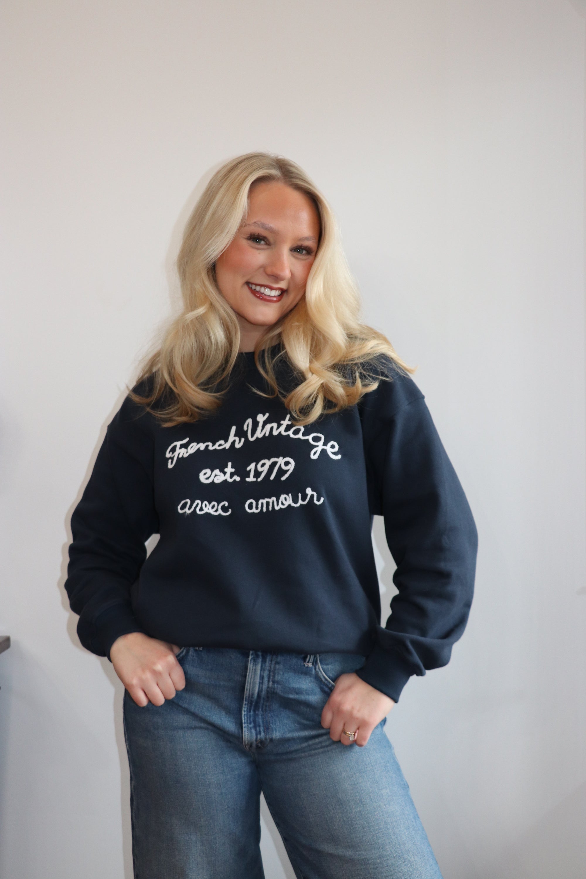 Emily Embroidered Sweatshirt