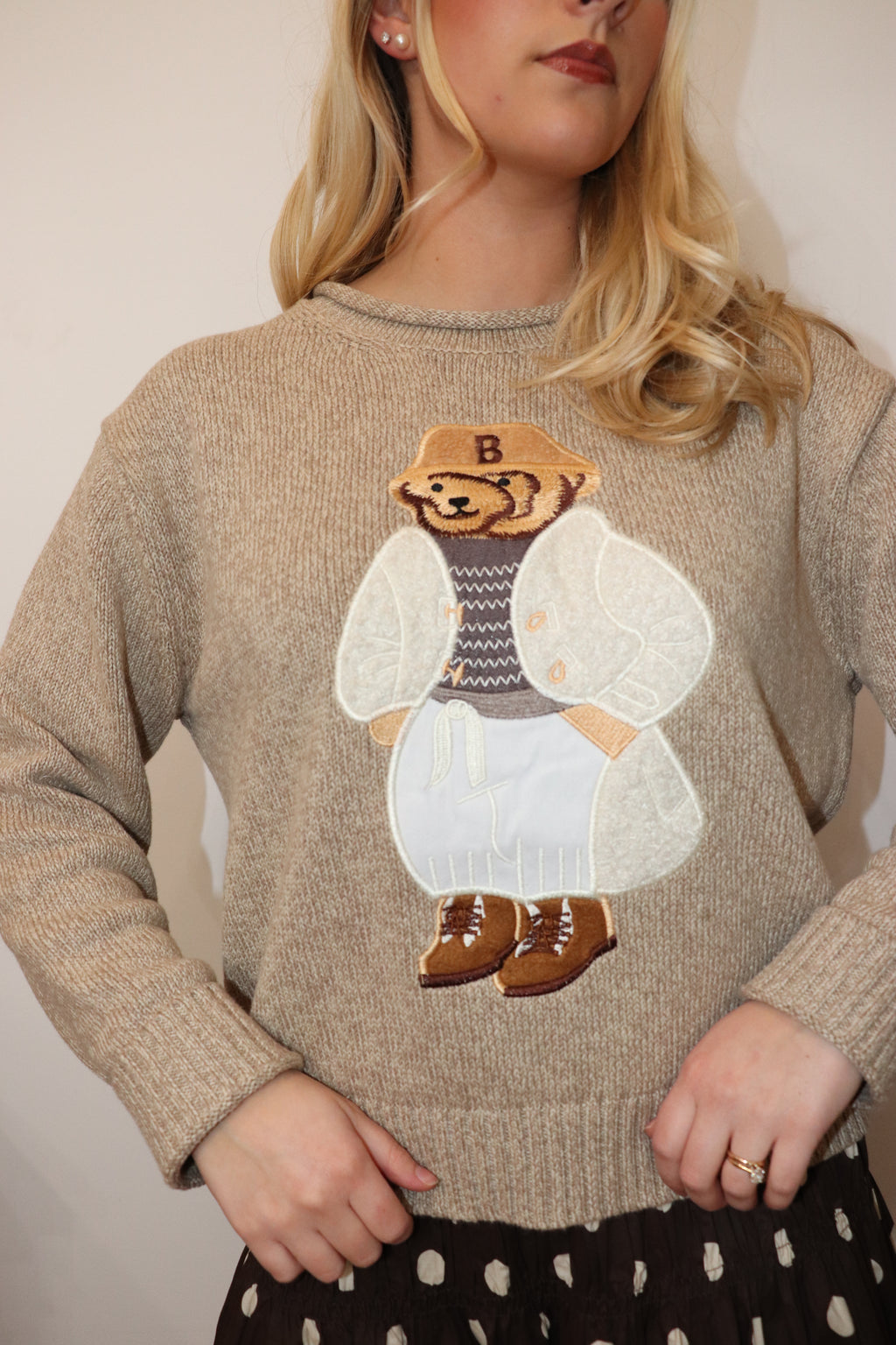 Teddy Embroidered Sweater