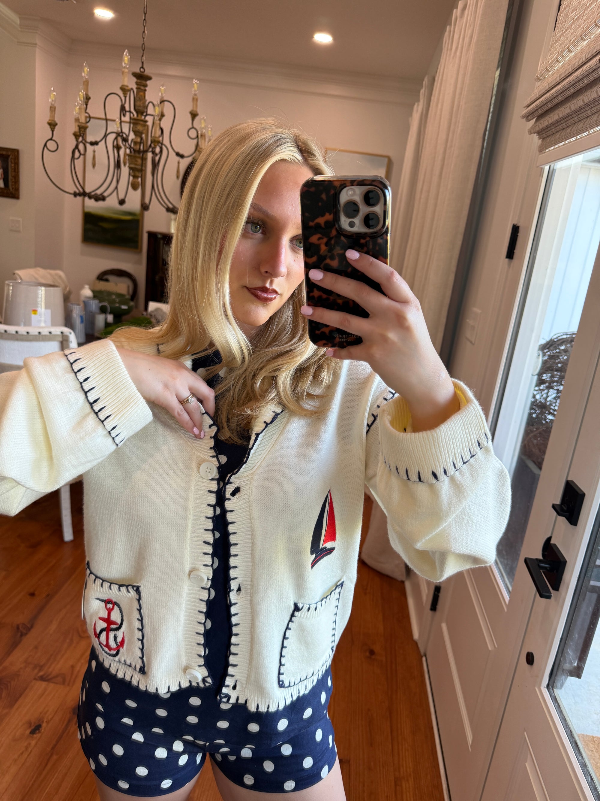 Harbor Embroidered Cardigan
